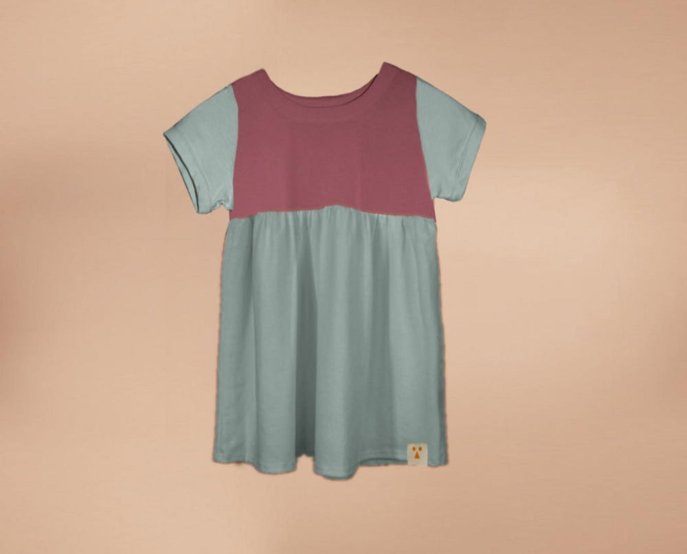 Organic Cotton Color Block Dress - Whilshire-short