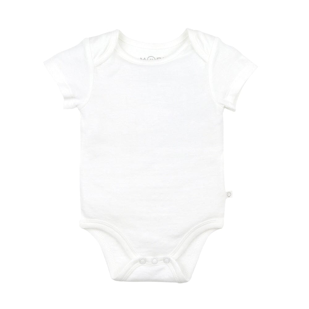 Short Sleeve Bodysuit - White