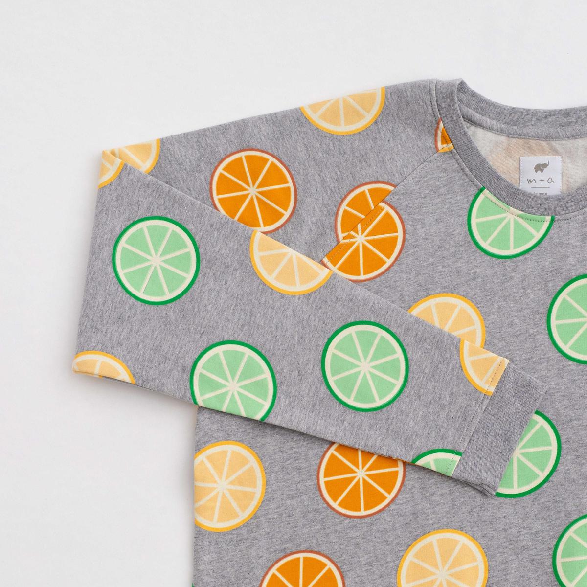 Adult Printed Crewneck Sweatshirt - Citrus Crush