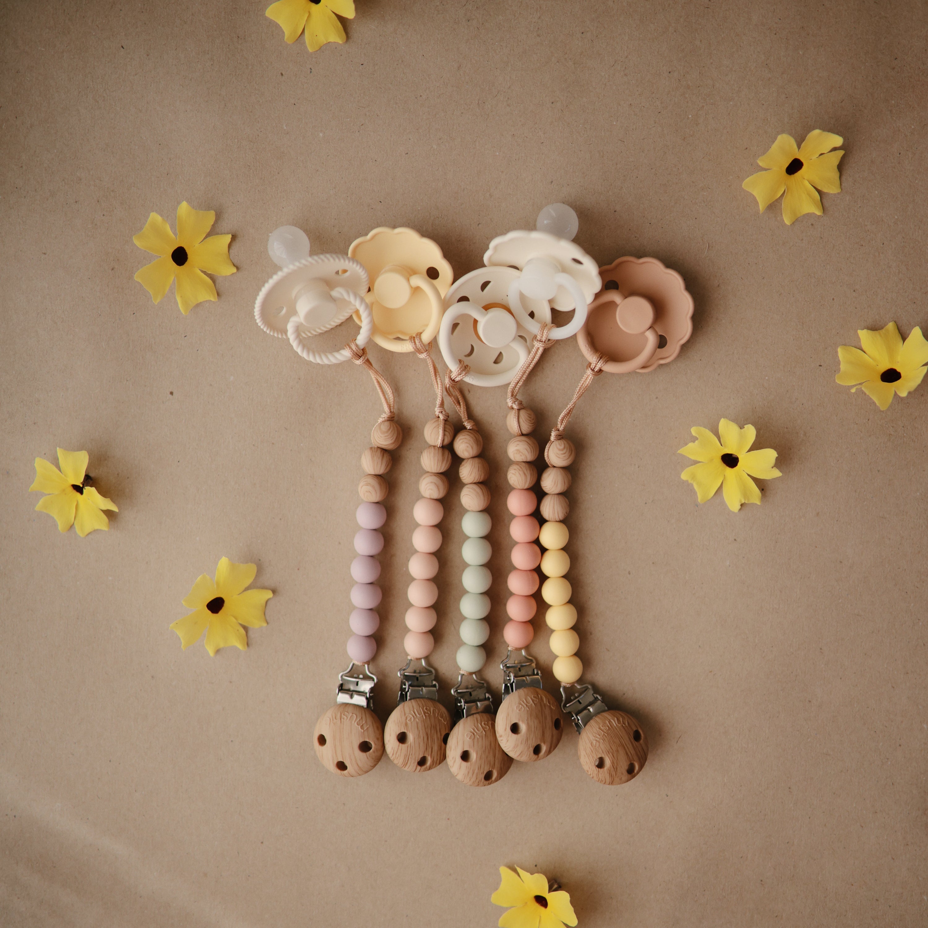 FRIGG Daisy Silicone Pacifier 2-Pack FRIGG PACIFIERS Mushie   