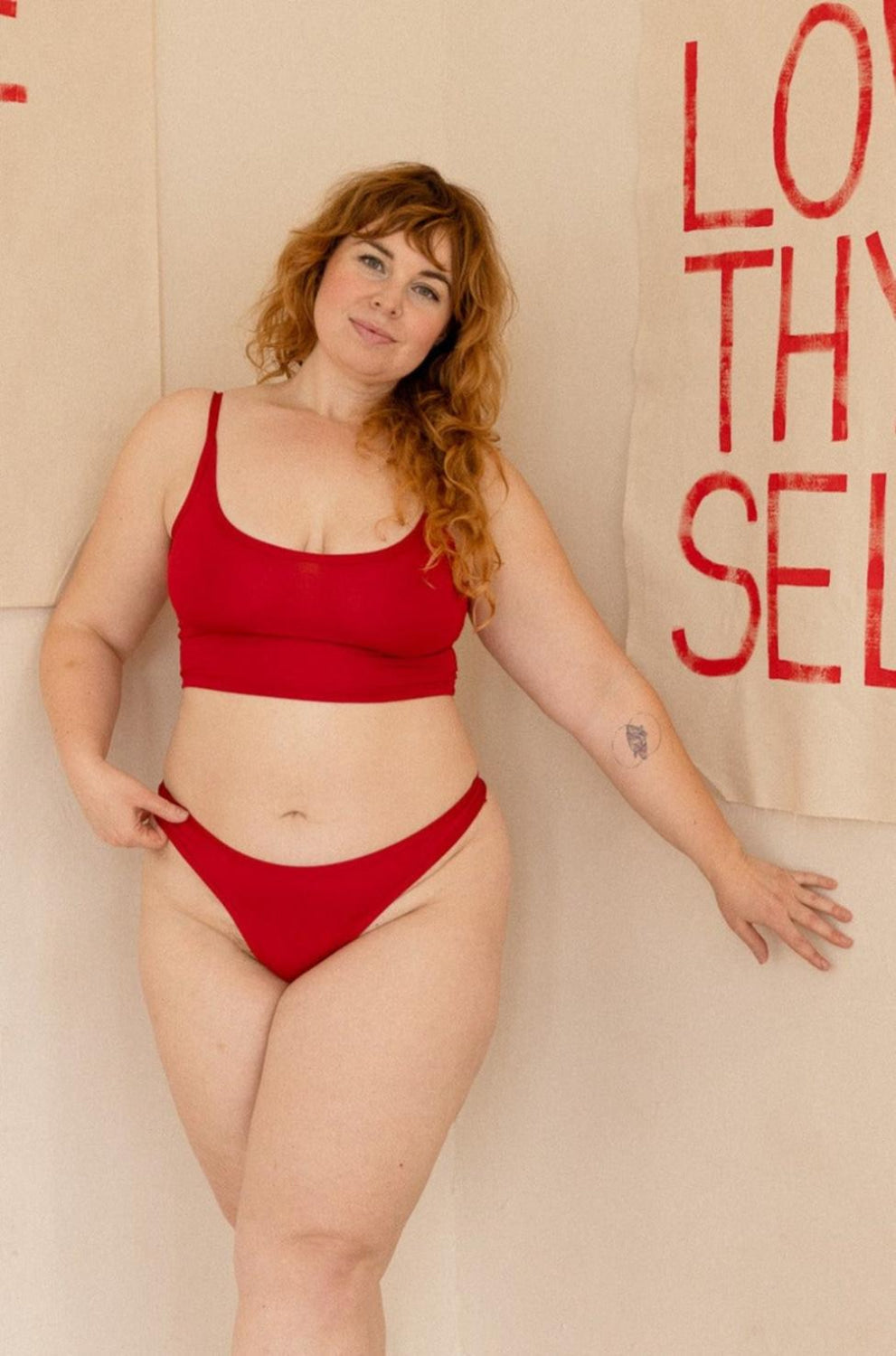 Palmer Thong - Scarlet - FINAL SALE
