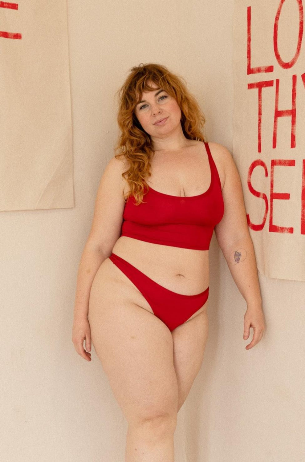 Palmer Thong - Scarlet - FINAL SALE