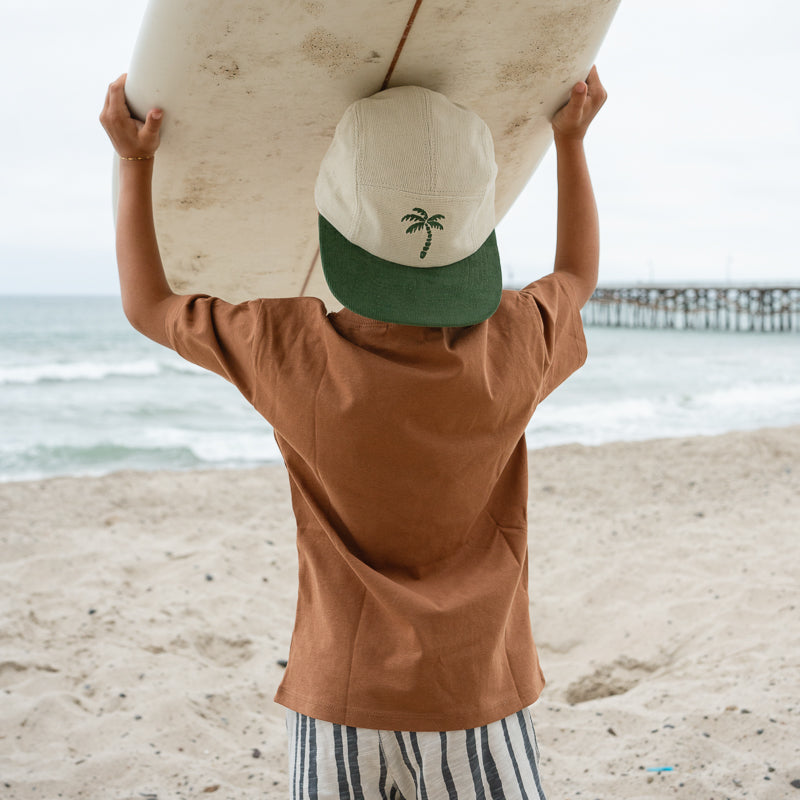 Palm Tree Corduroy Five-Panel Hat