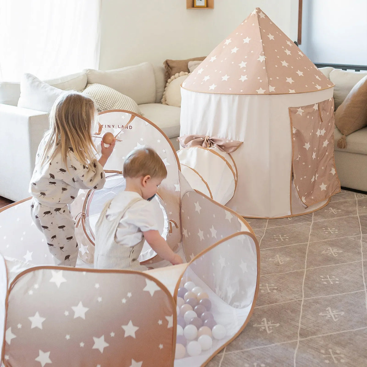Tiny Land® Compact Adventure 3-in-1 Play Tunnel With no Balls