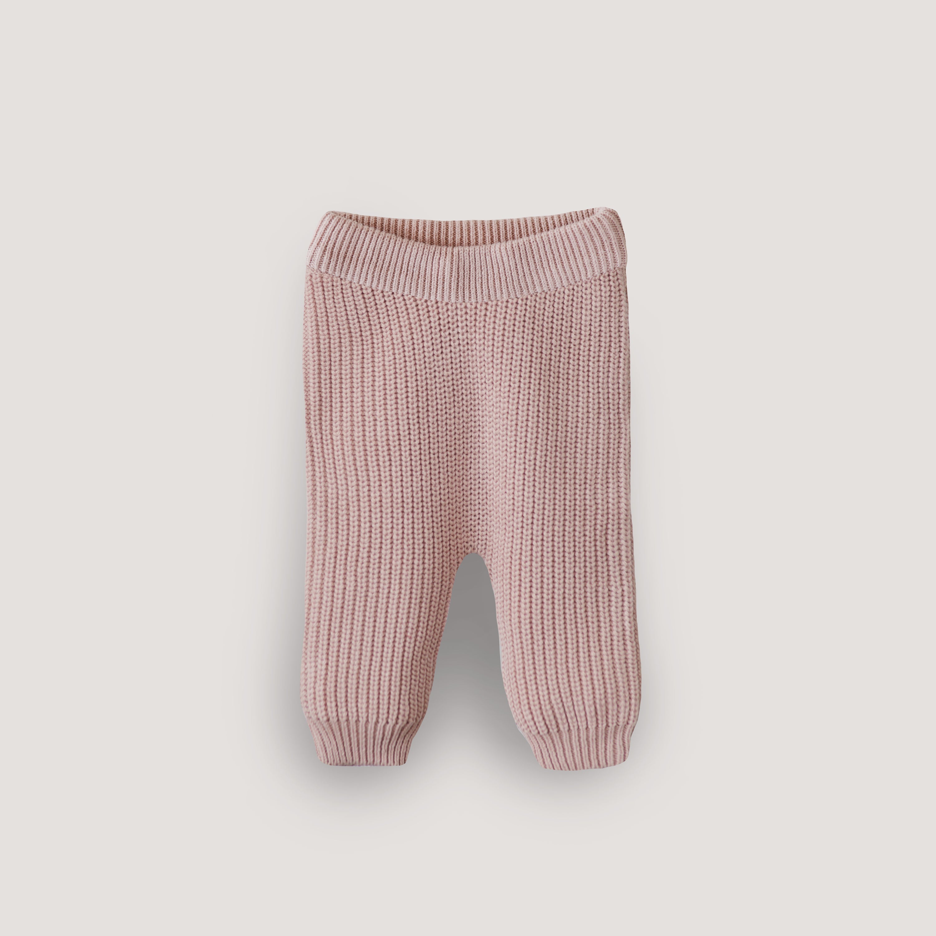 Chunky Knit Pants Baby Clothes Mushie Blush 0-3 Months 