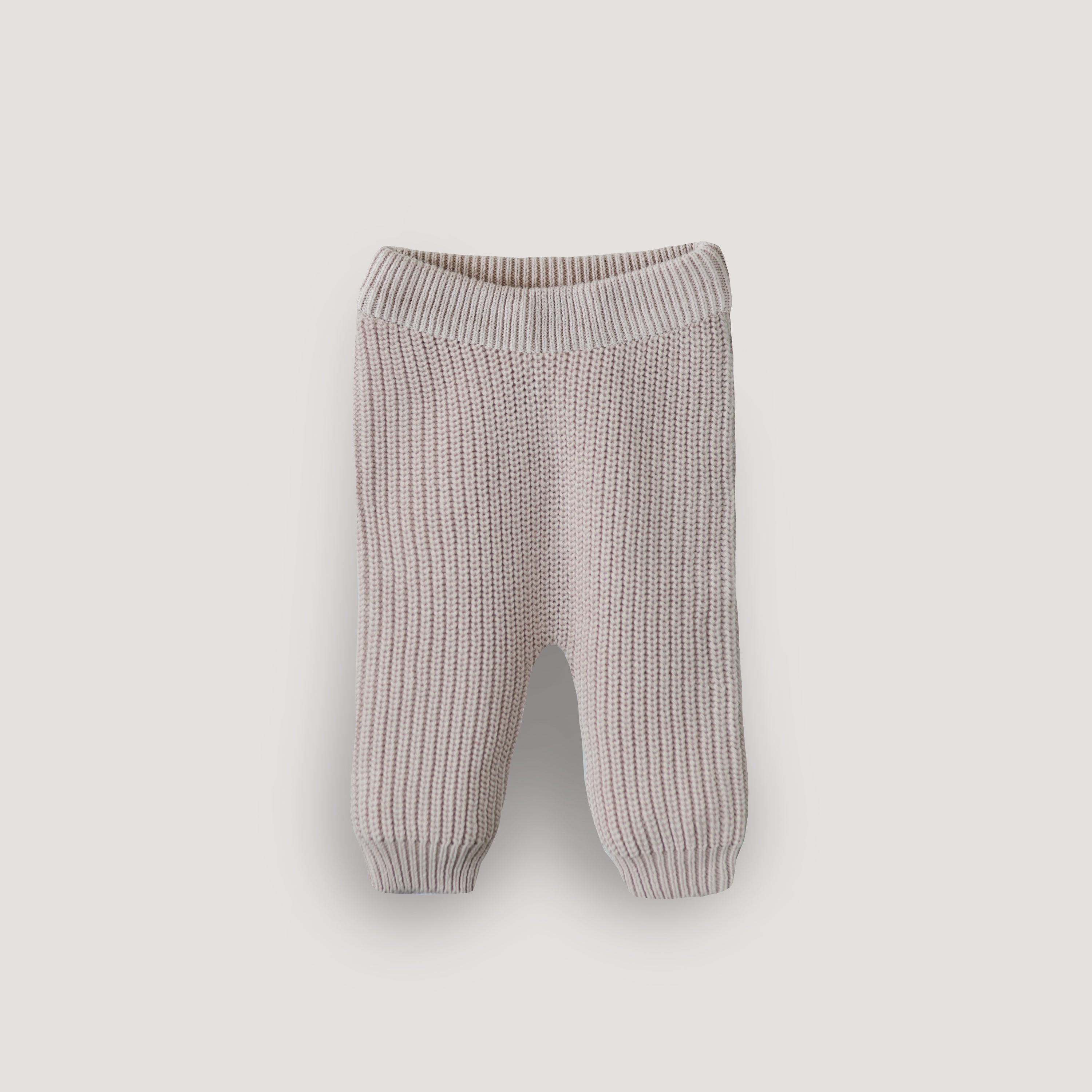 Chunky Knit Pants Baby Clothes Mushie Beige 0-3 Months 