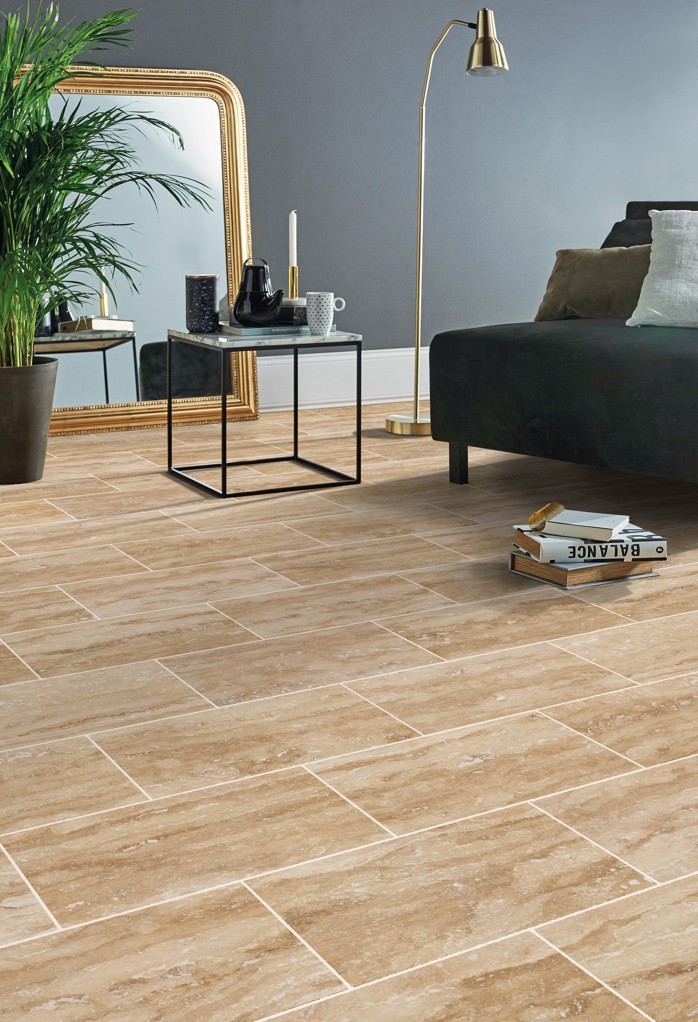 Patara Vein-cut Travertine Tiles 12"x24" Floor and Wall Tile - Belair Collection