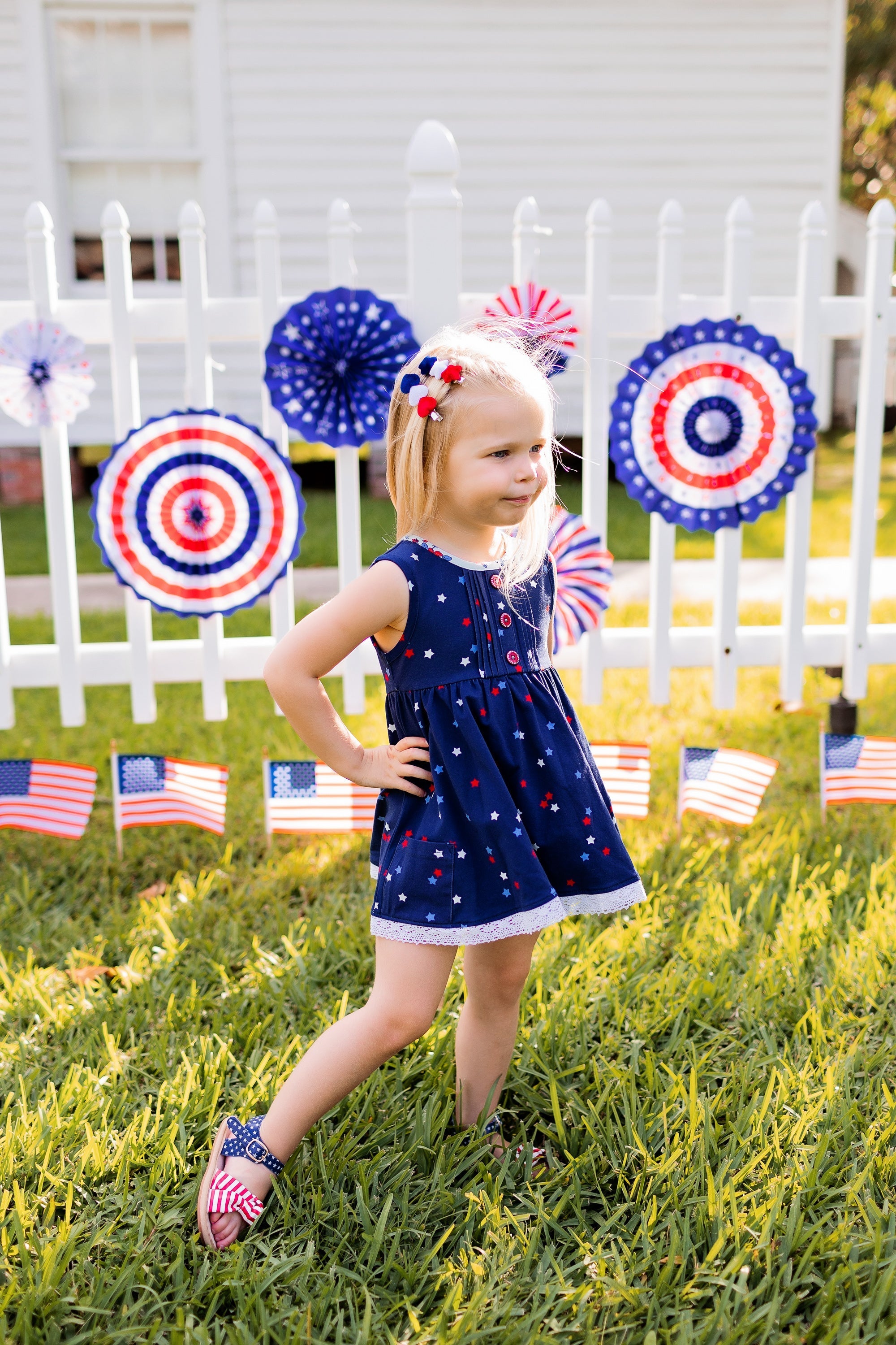 Patriotic Hazel Sandal