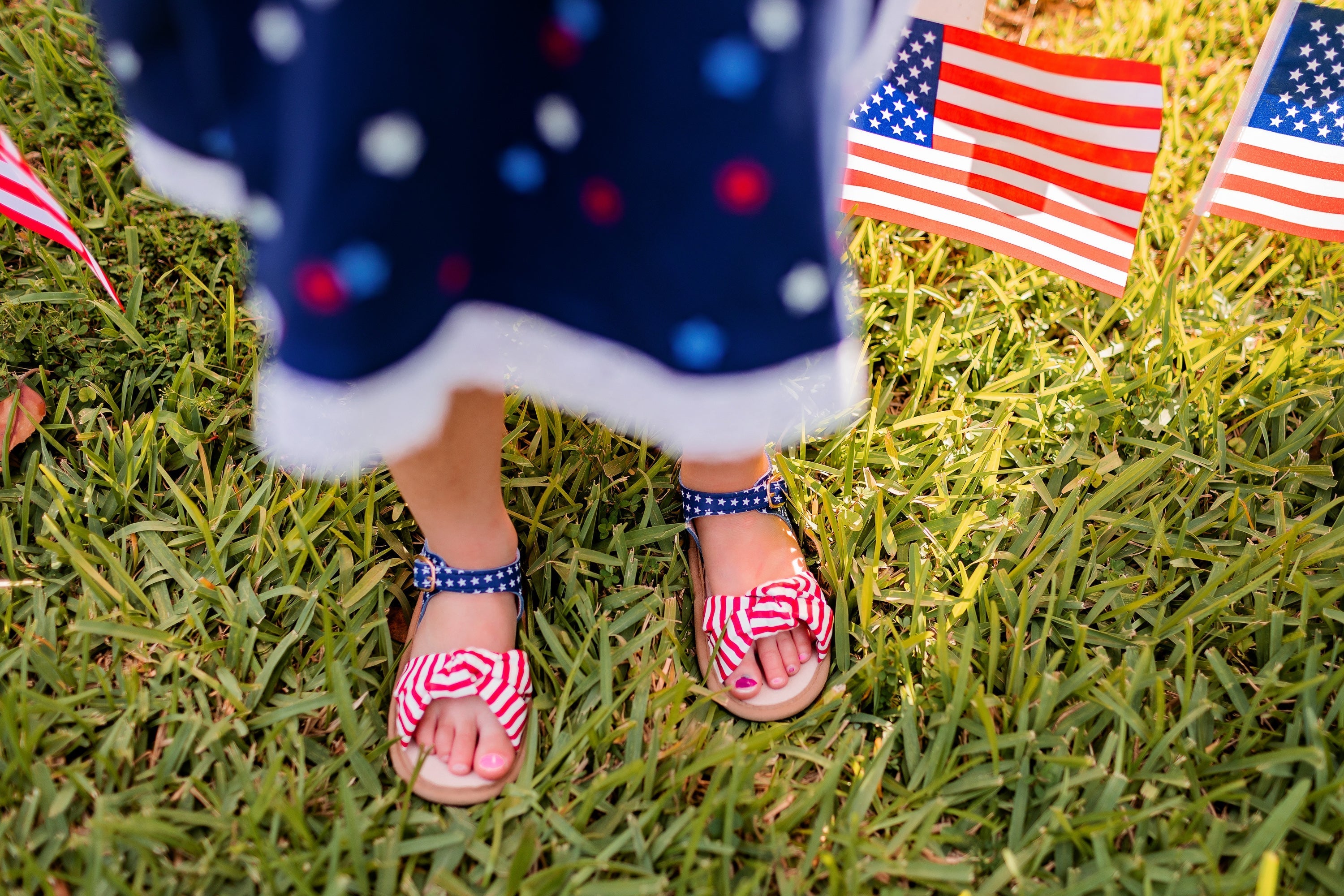 Patriotic Hazel Sandal