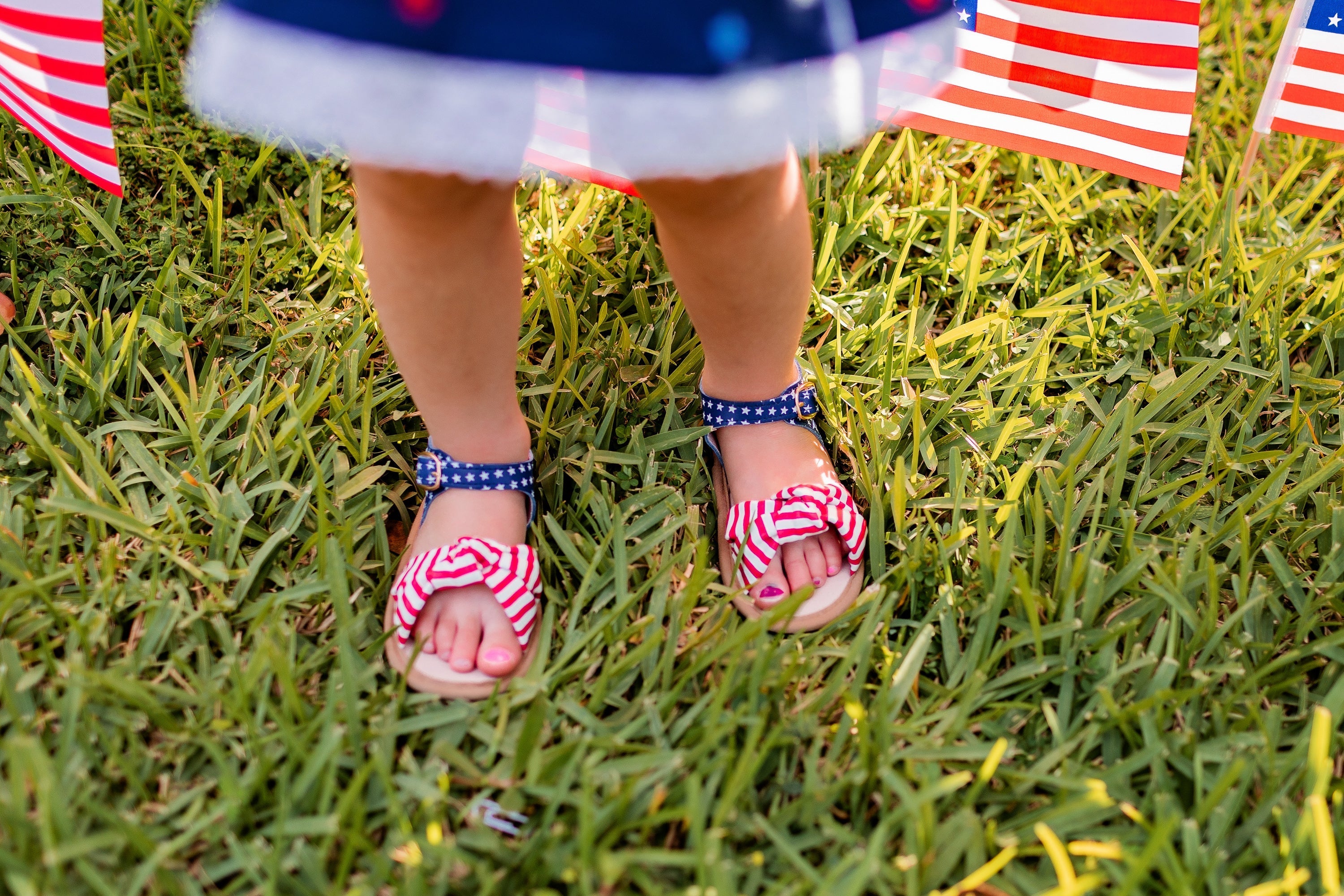 Patriotic Hazel Sandal