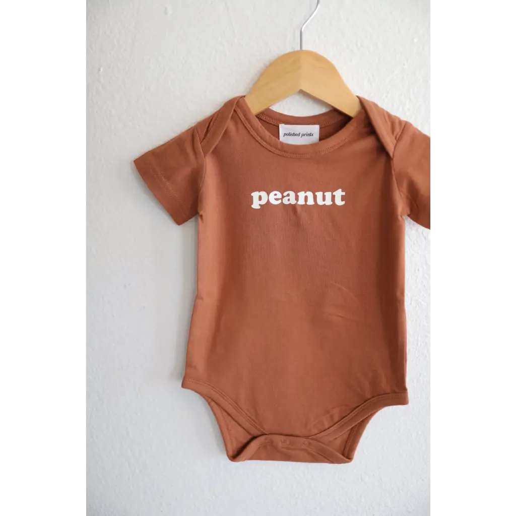 Peanut Organic Cotton Baby Onesie