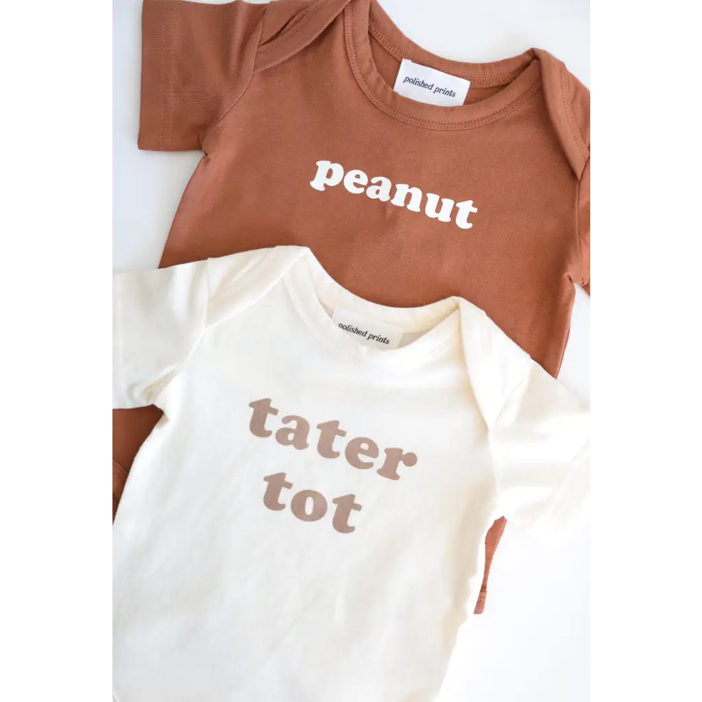 Peanut Organic Cotton Baby Onesie