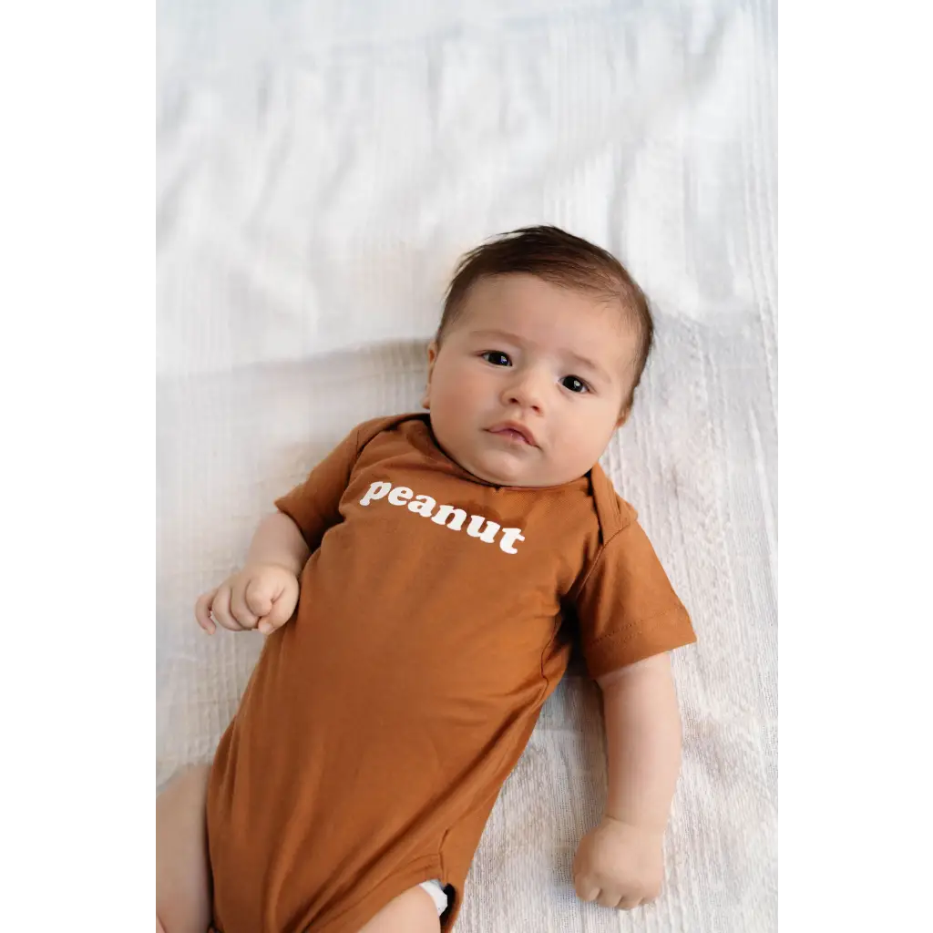 Peanut Organic Cotton Baby Onesie