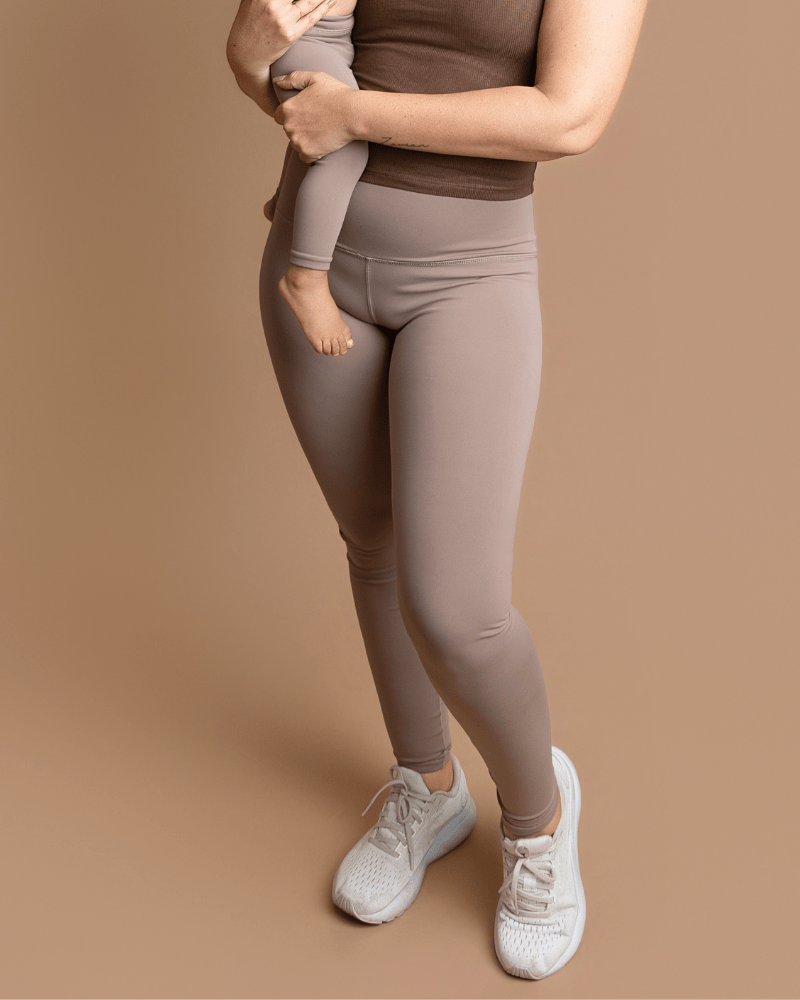 Peyton High Rise Yoga Pant - Warm Stone