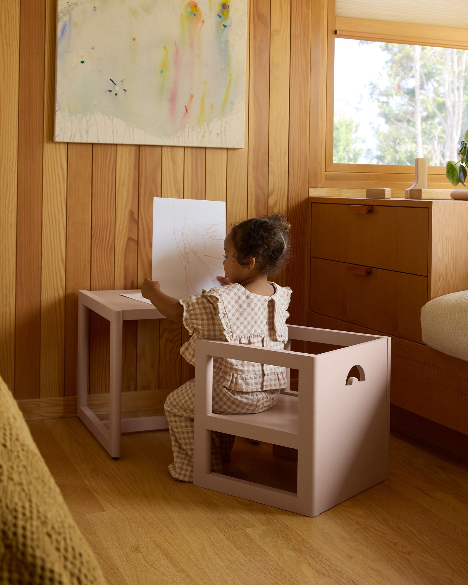 Toddler Table and Reversible Chair Set