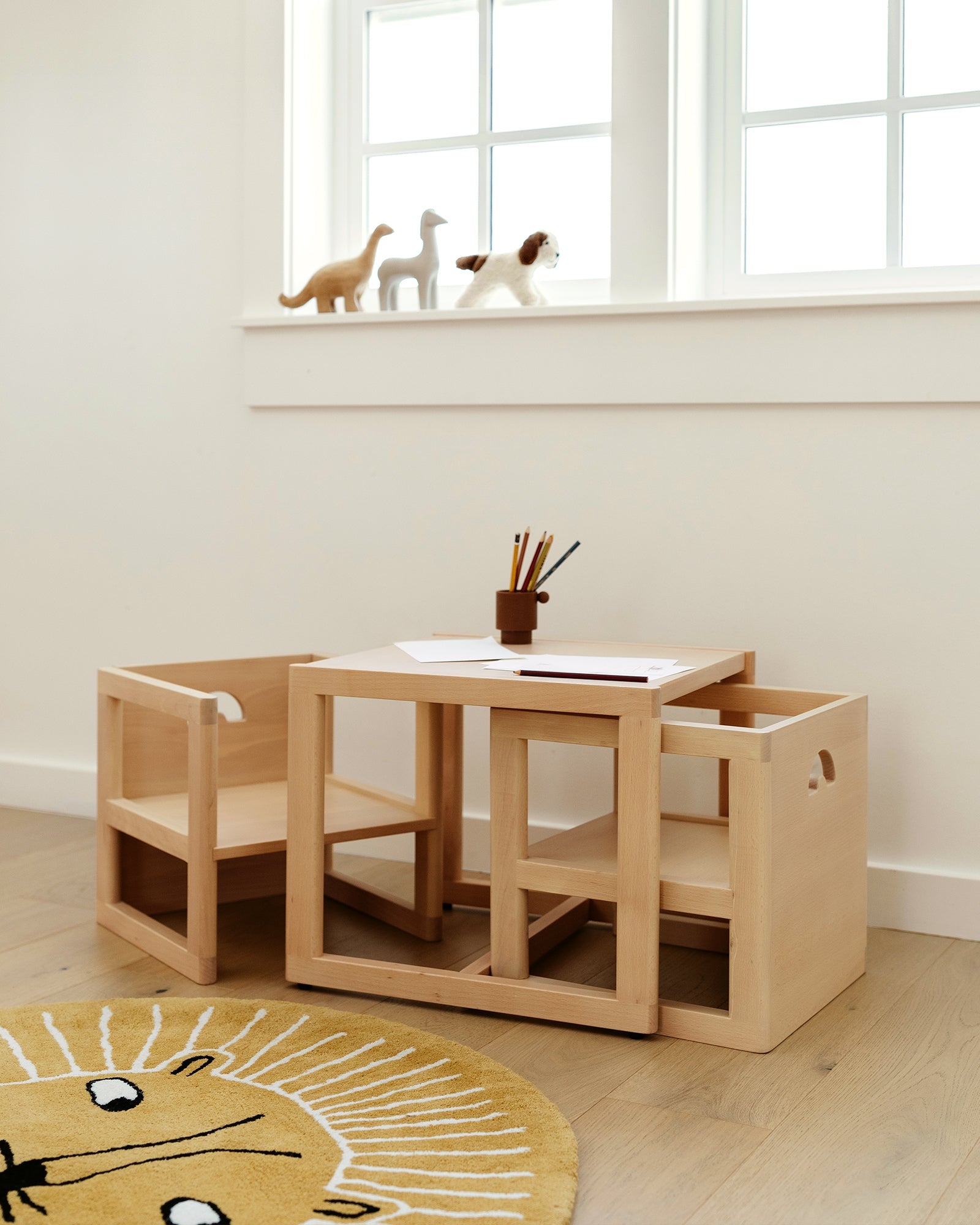 Toddler Table and Reversible Chair Set
