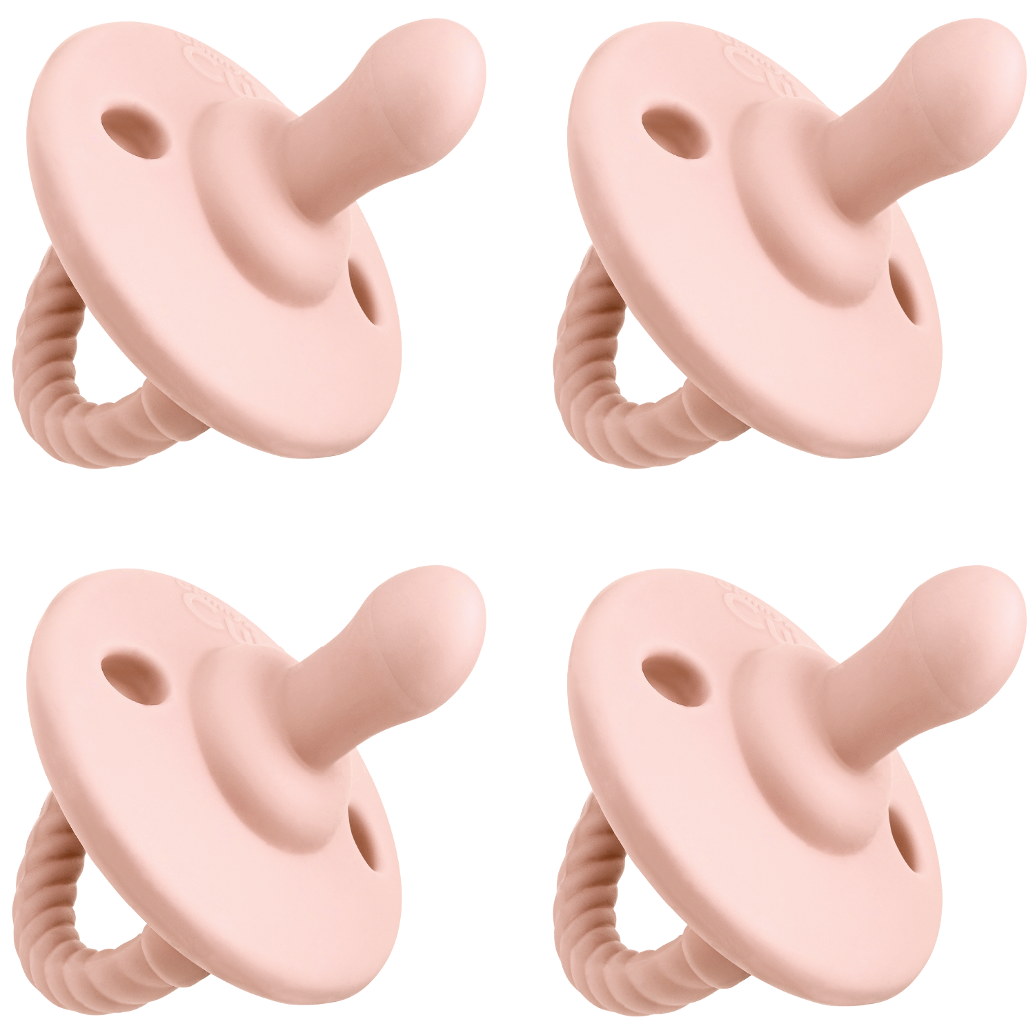 Pacifiers, 4 Pack by Comfy Cubs - Pink Blush