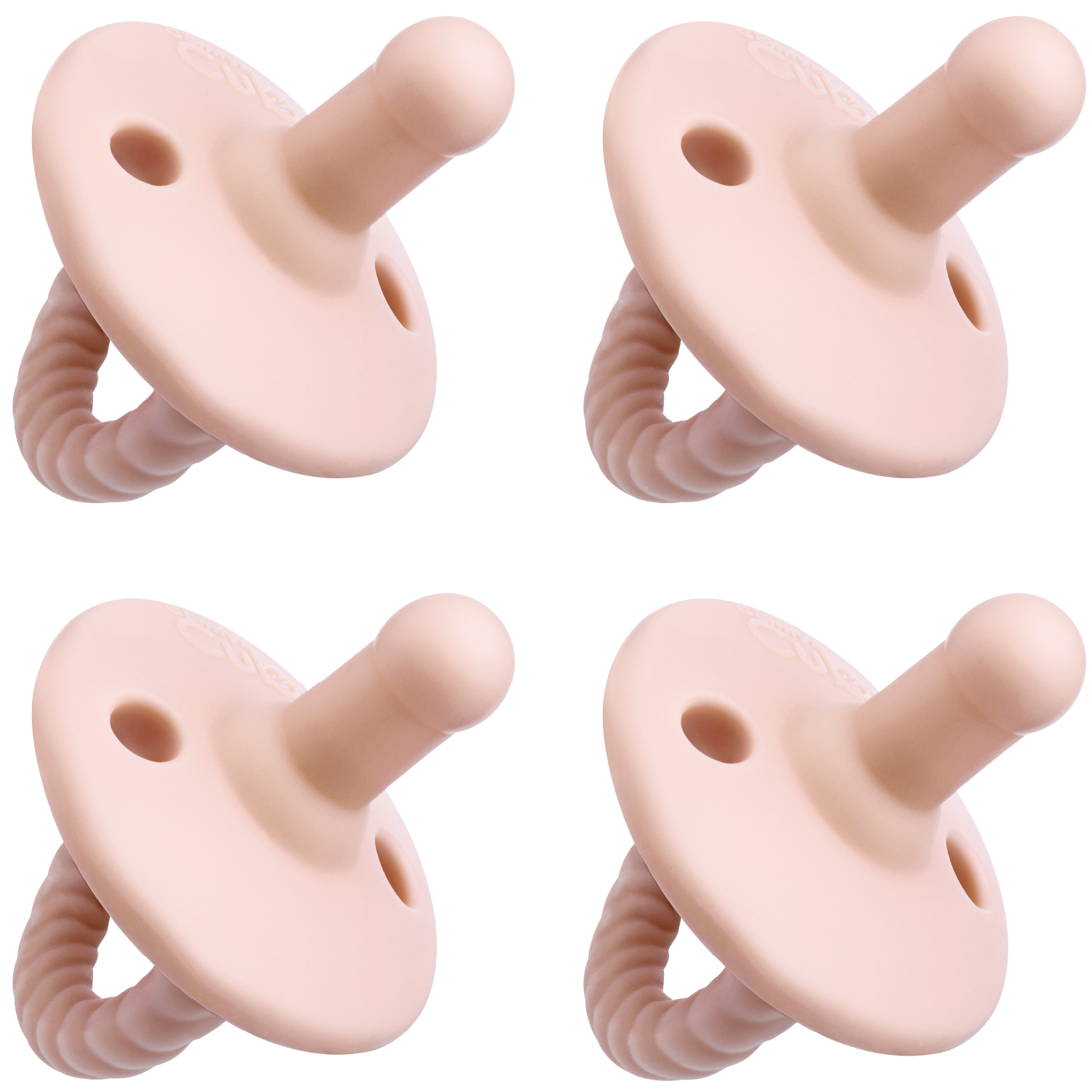 Pacifiers, 4 Pack by Comfy Cubs - Pink Blush