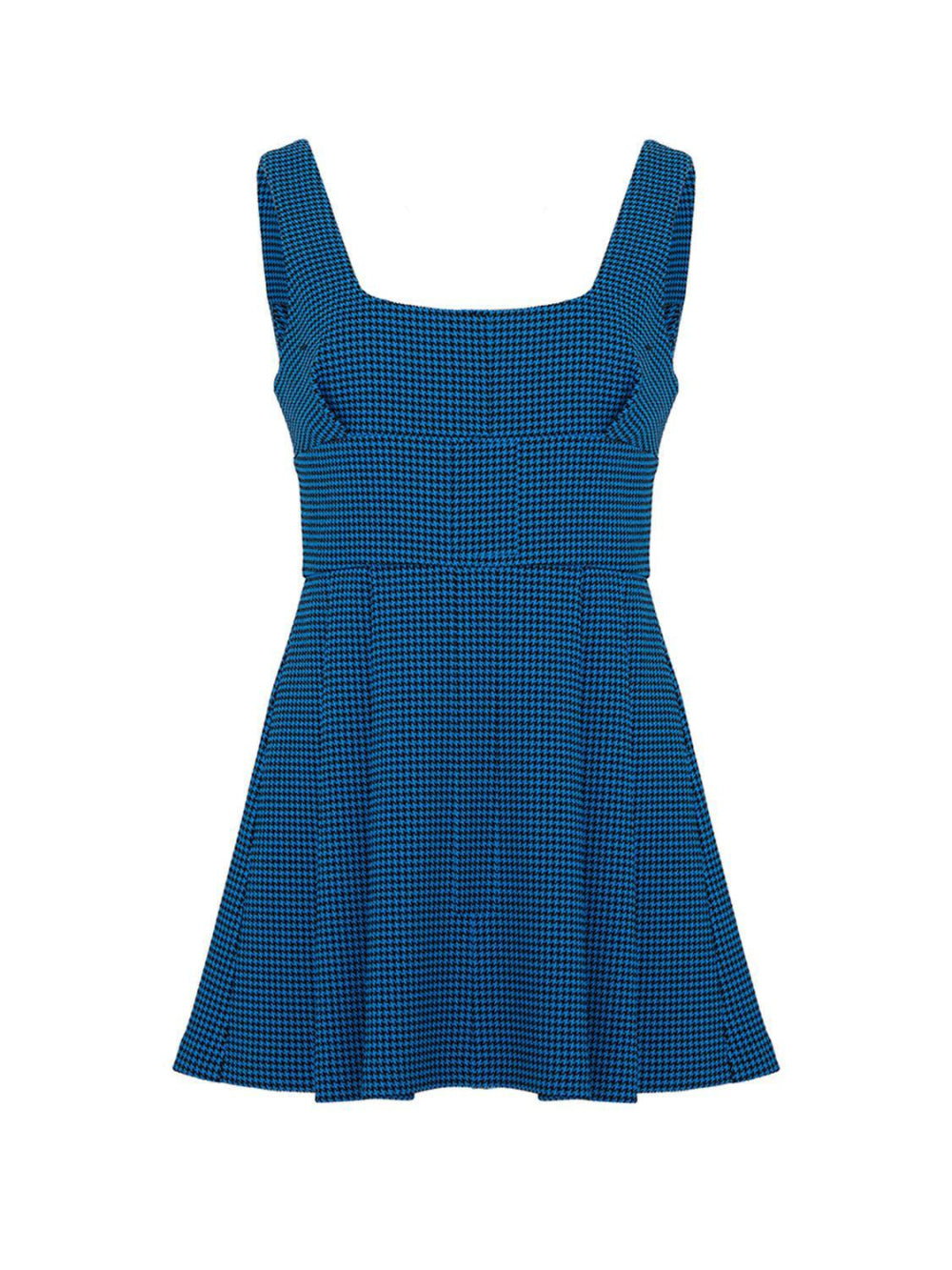 Pleated Mini Dress - Blue
