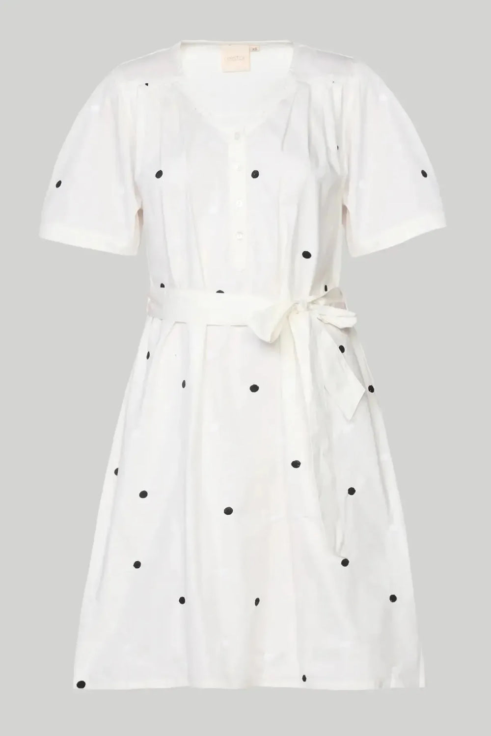 Pleated Tent Dress - Shell Off-White