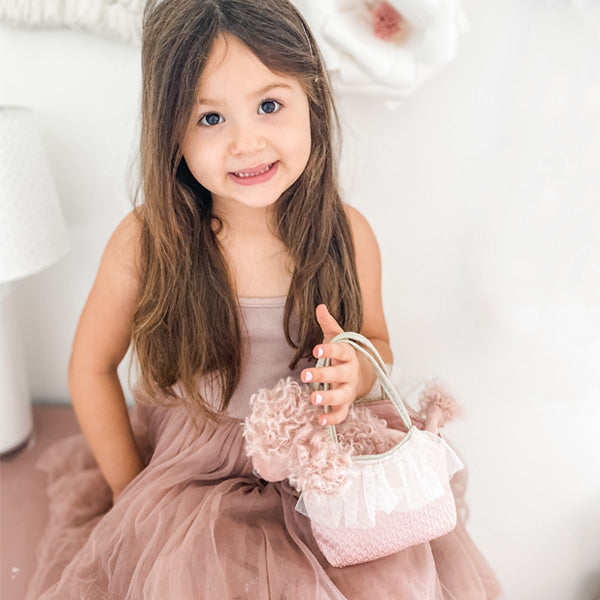 Pink Paris Poodle Plush Toy In Purse