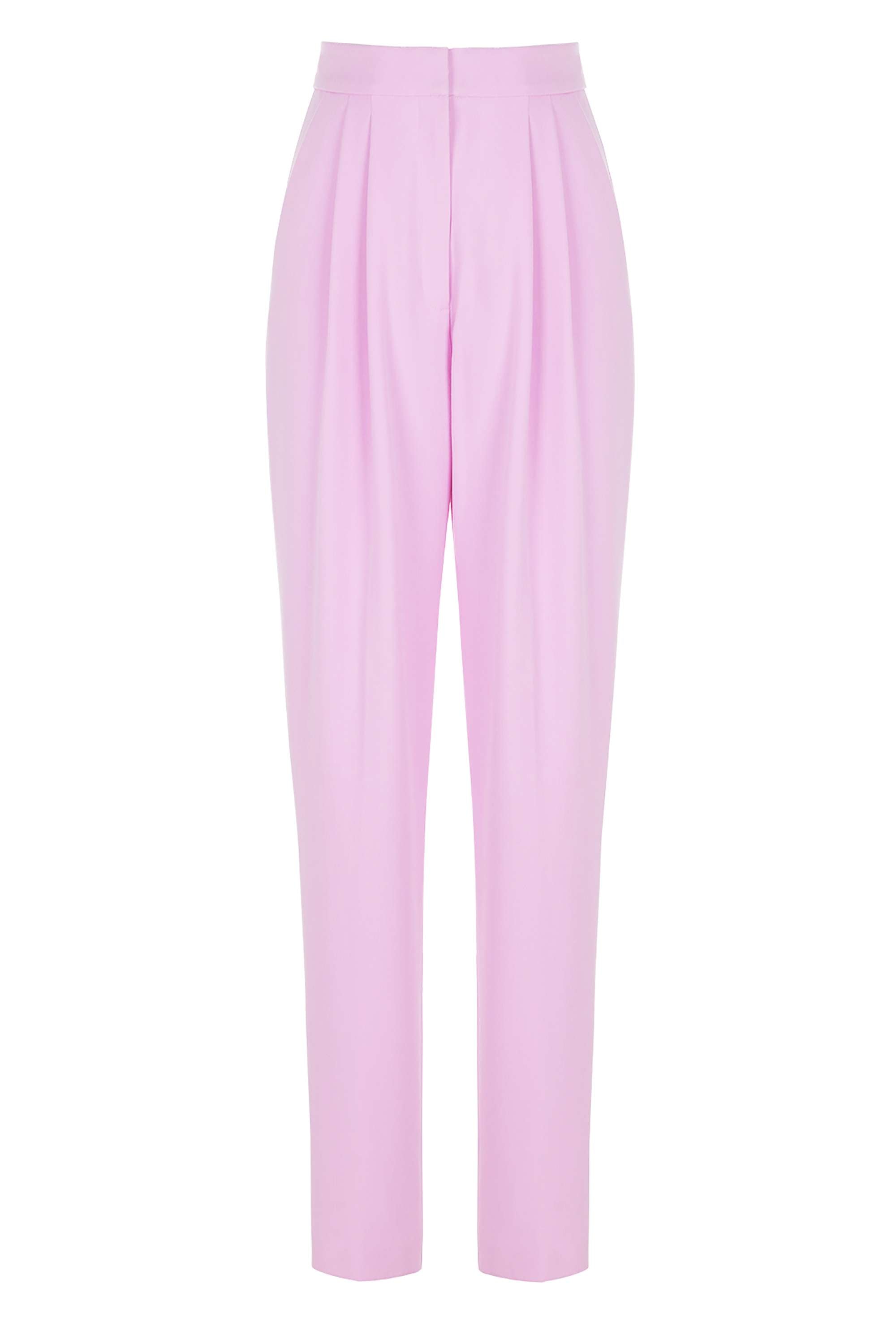High Waist Carrot Pants - Pink