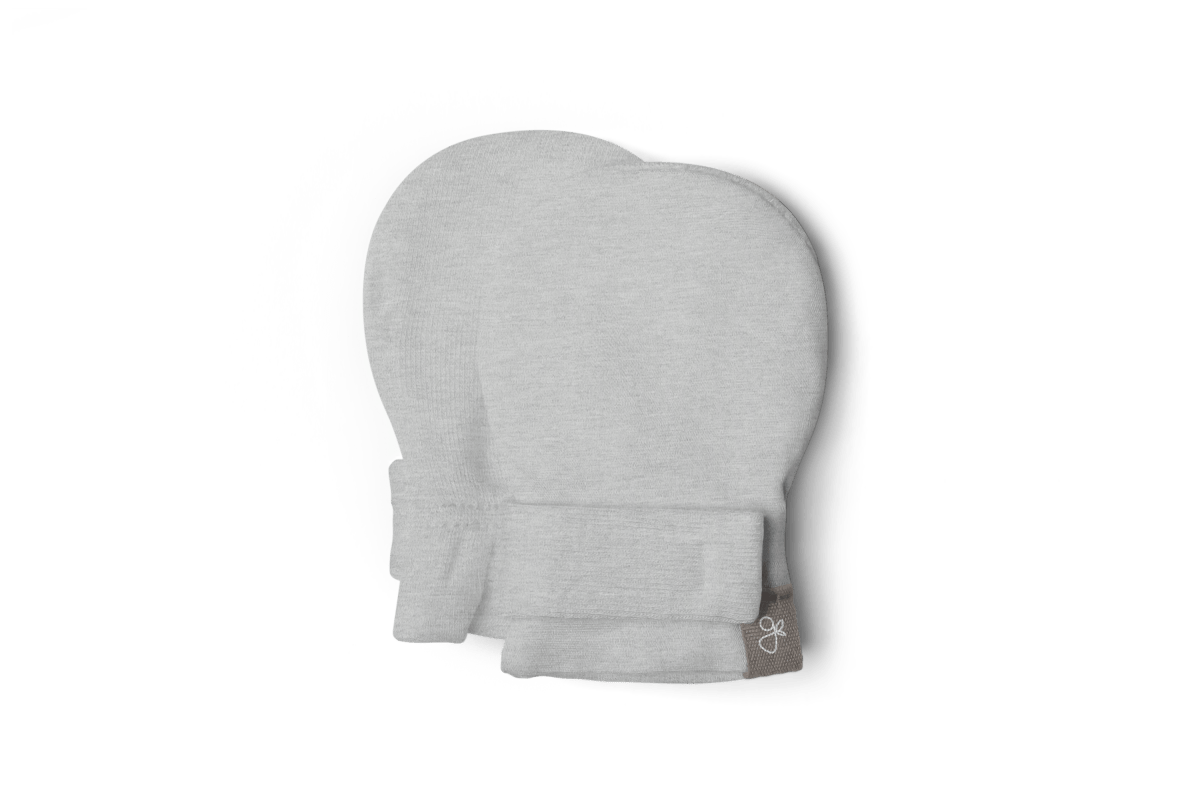 GOUMIKIDS PREEMIE STAY ON MITTS | STORM GRAY
