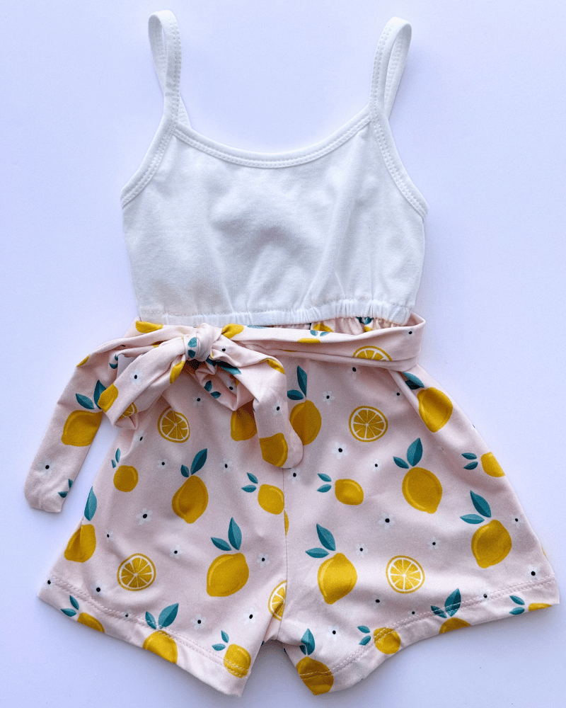 Betty Camisole Romper - Pink Lemonade