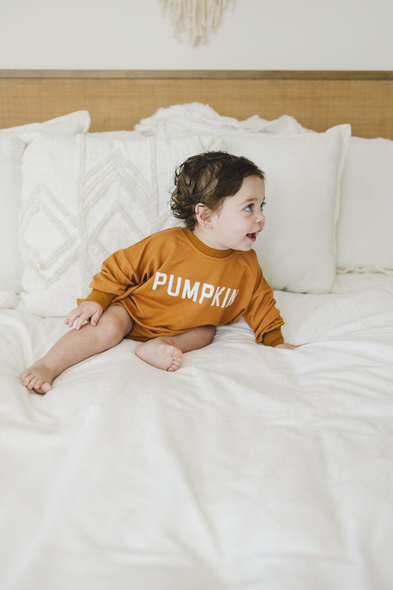 Pumpkin Bamboo Bubble Romper