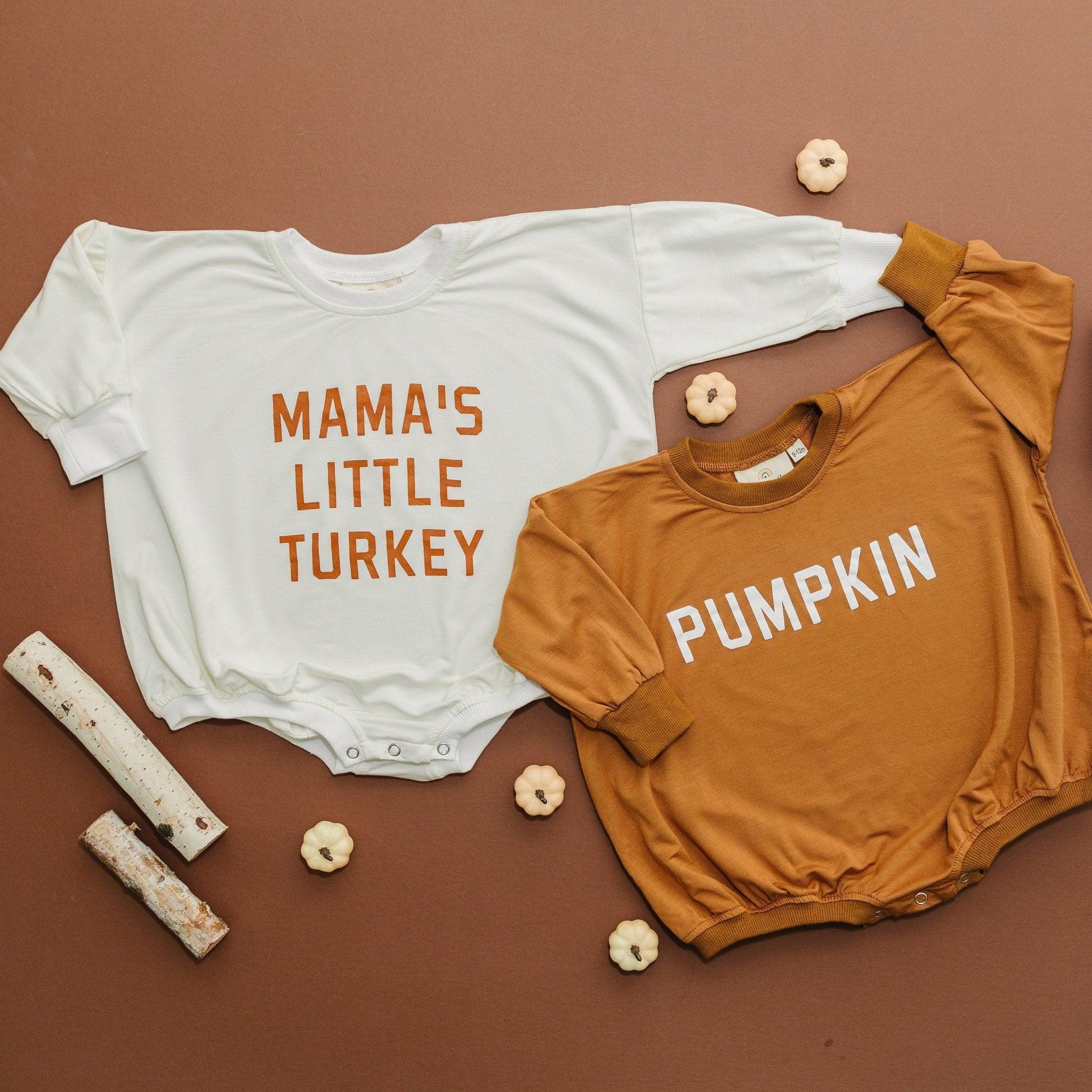 Pumpkin Bamboo Bubble Romper