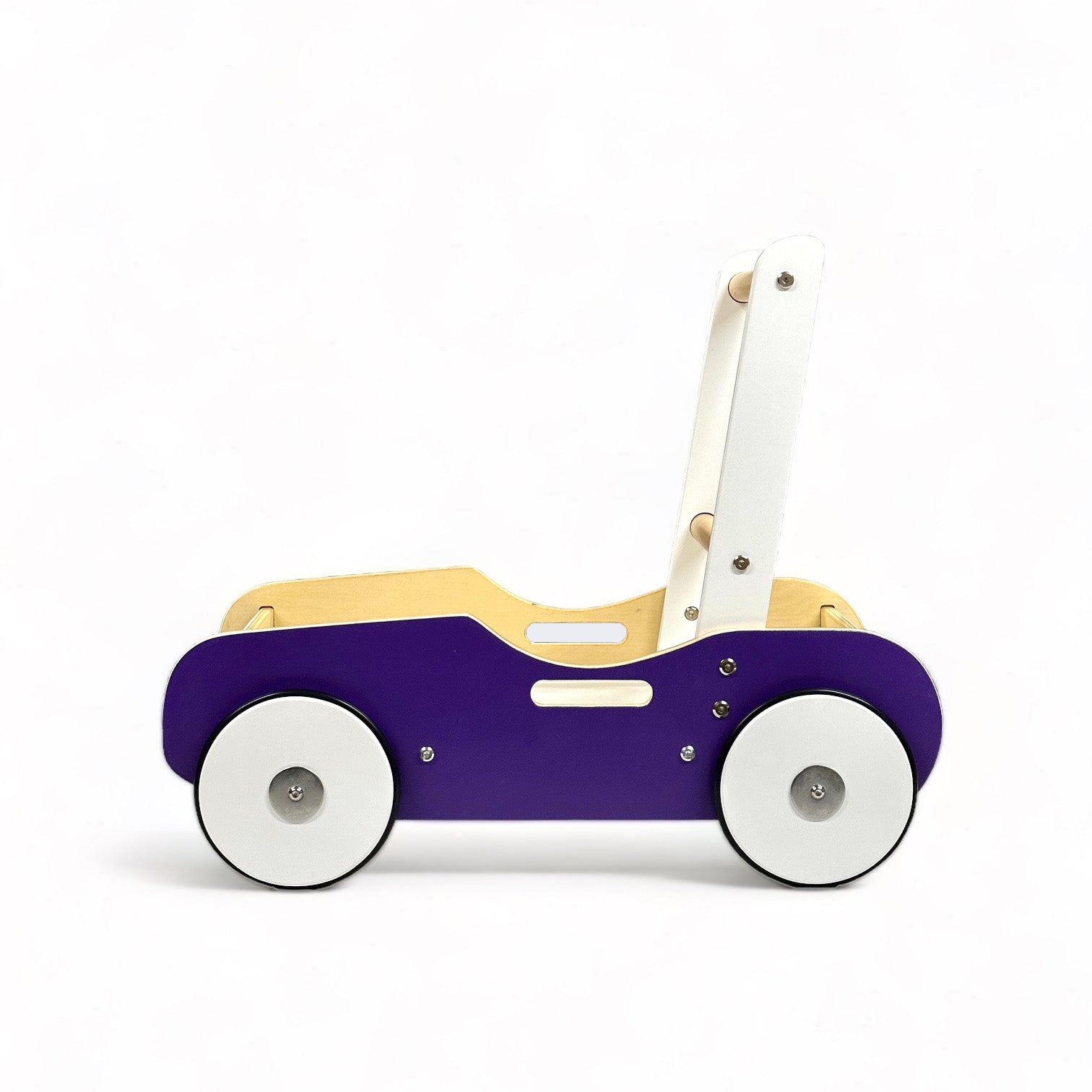 Luma Buggy: Royal Purple Handcrafted Wooden Push Cart Push Walker Luma Goods Co.   