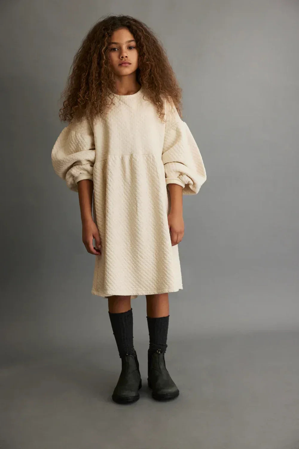 Quilted dress - Ivory
