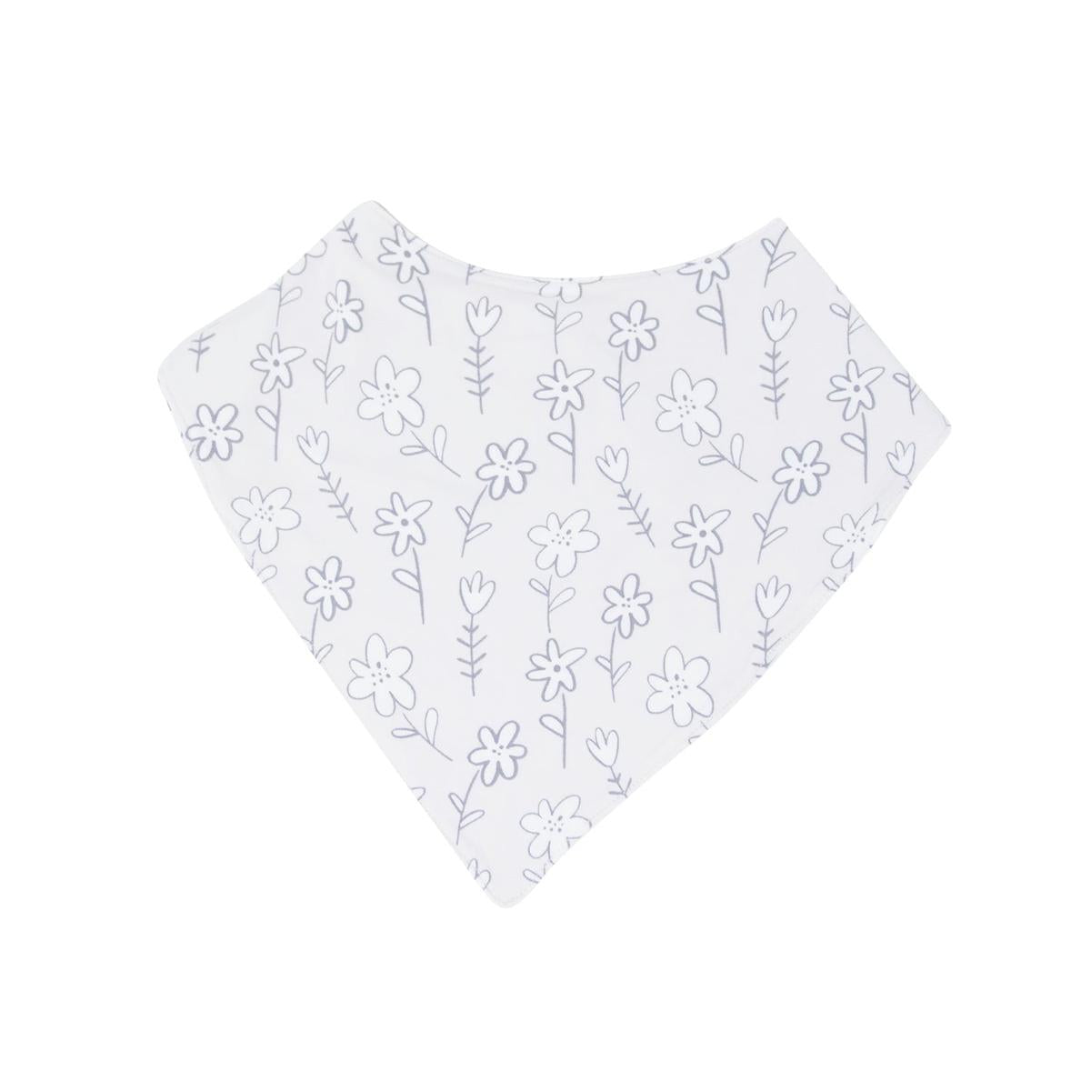 Baby Bib - Grey Doodle