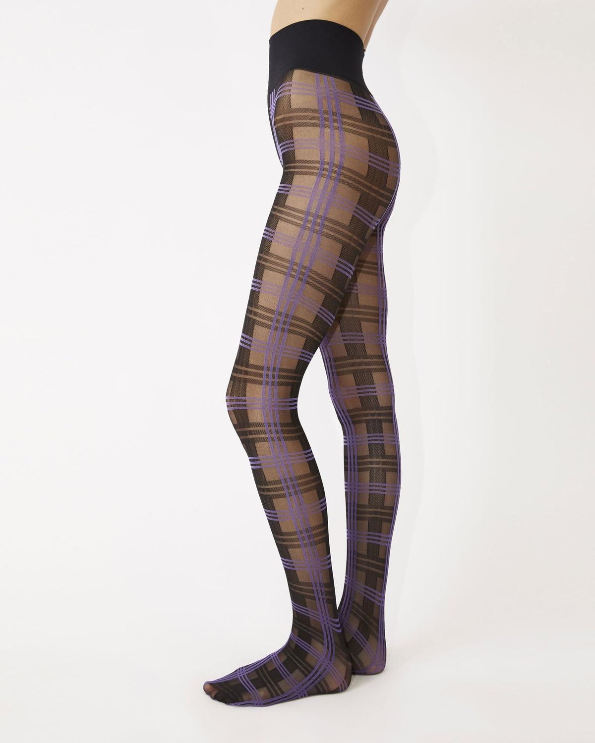 Rodebjer Colab Check Tights - Black