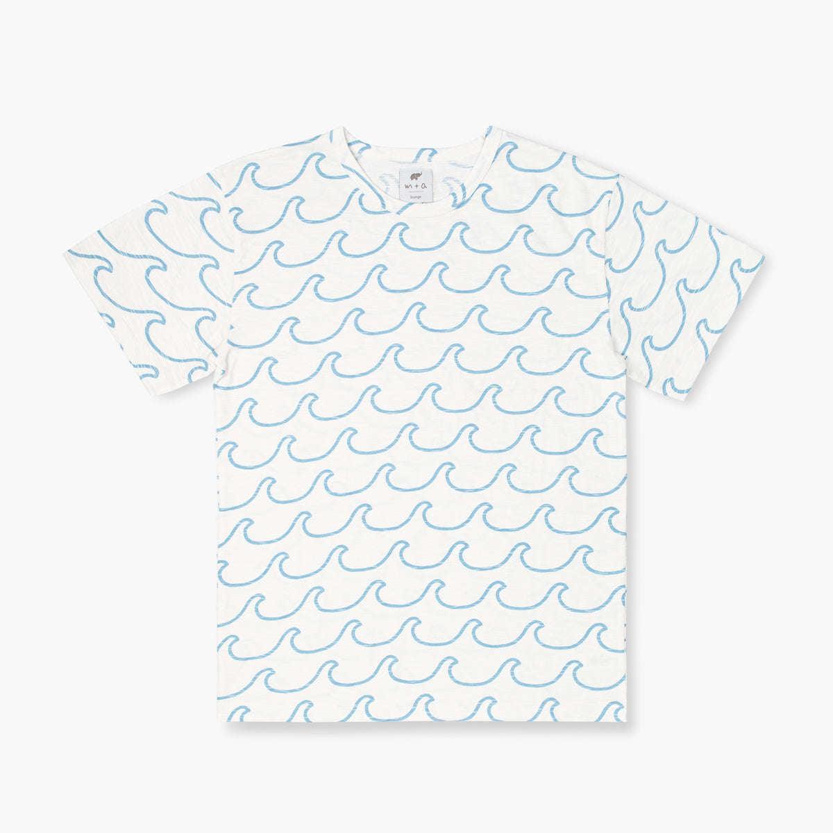 Adult Short Sleeve Crewneck Tee - Ocean Waves
