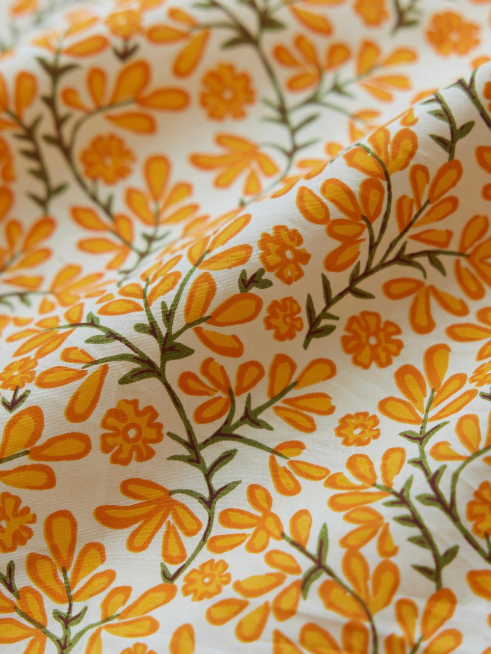 Rachael Wrap Mini Dress - Ivory/Clementine Floral - FINAL SALE