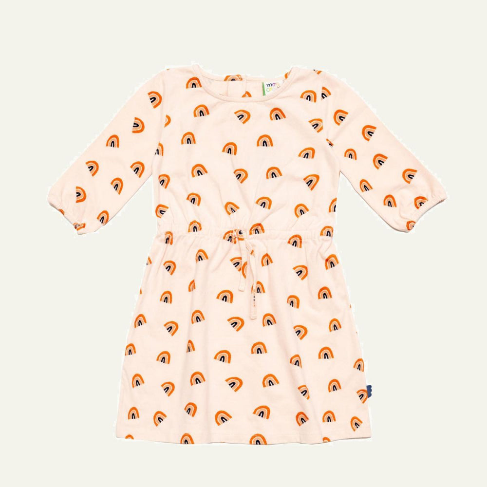 Rainbow Kid Dress - Soft Pink/multi