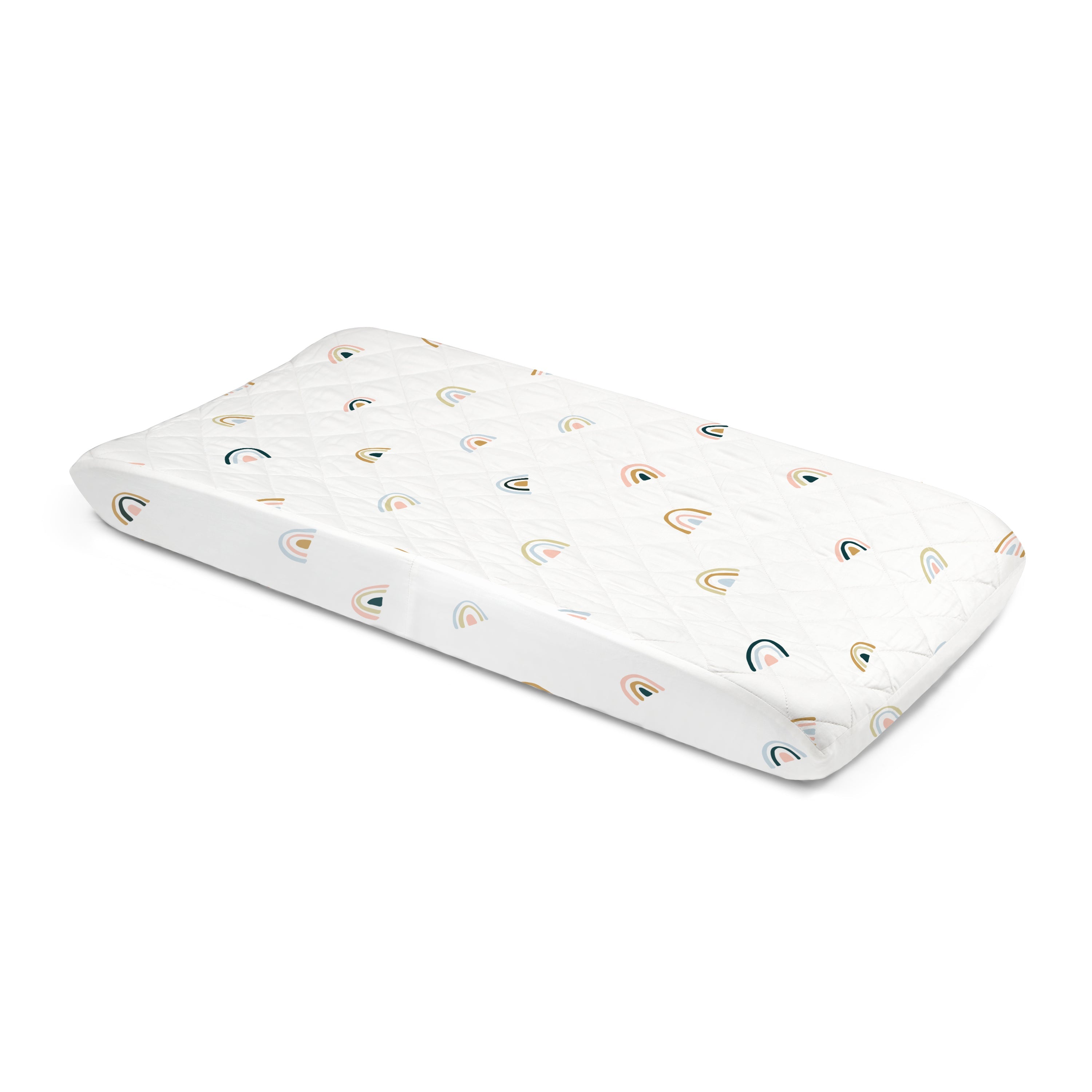 Organic Changing Pad Cover - Rainbow Changing Pad Cover Makemake Organics   