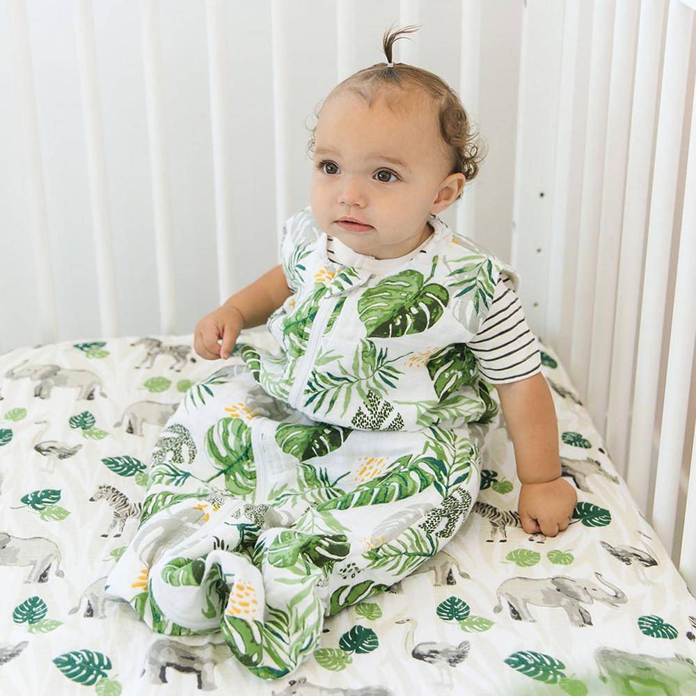 Rainforest Classic Muslin Bedtime Sleeper Bedtime Sleeper Bebe au Lait   