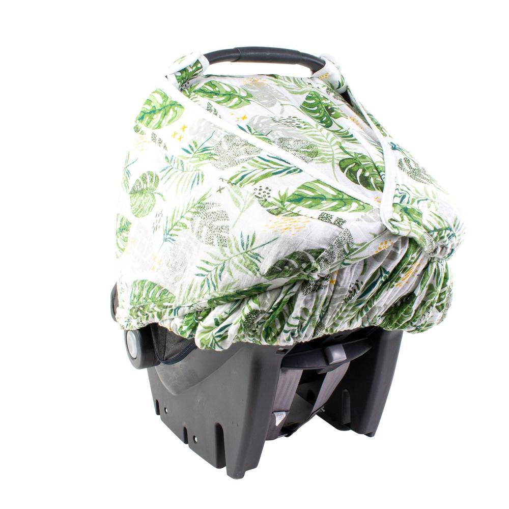 Rainforest Classic Muslin Car Seat Cover Car Seat Cover Bebe au Lait   