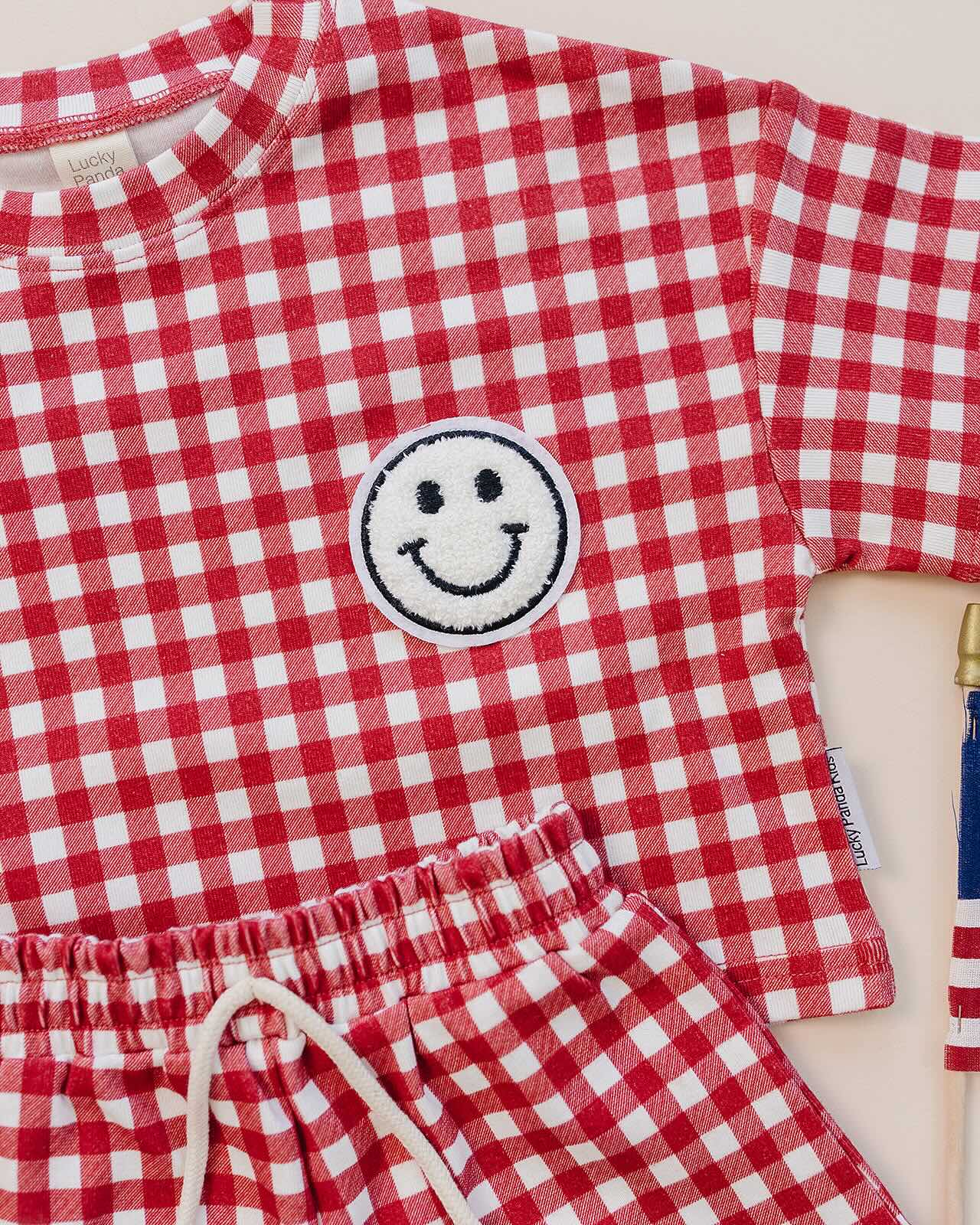 Shorts Set | Red Gingham
