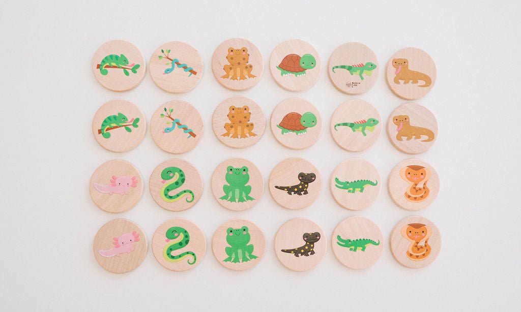 Reptiles Matching Tiles Tile Toys Bannor Toys   