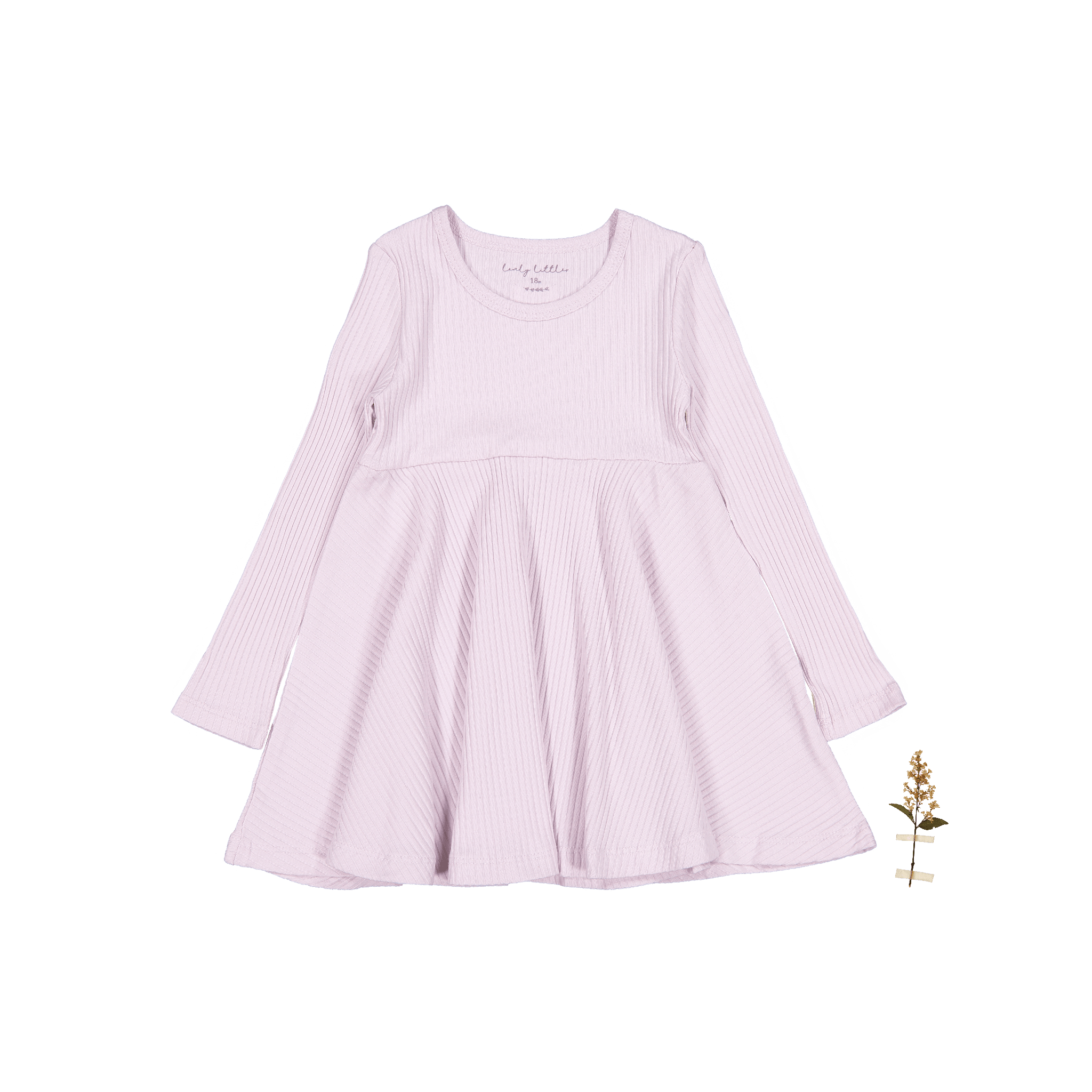 The Long Sleeve Dress - Lilac Long Sleeve Dress Lovely Littles   