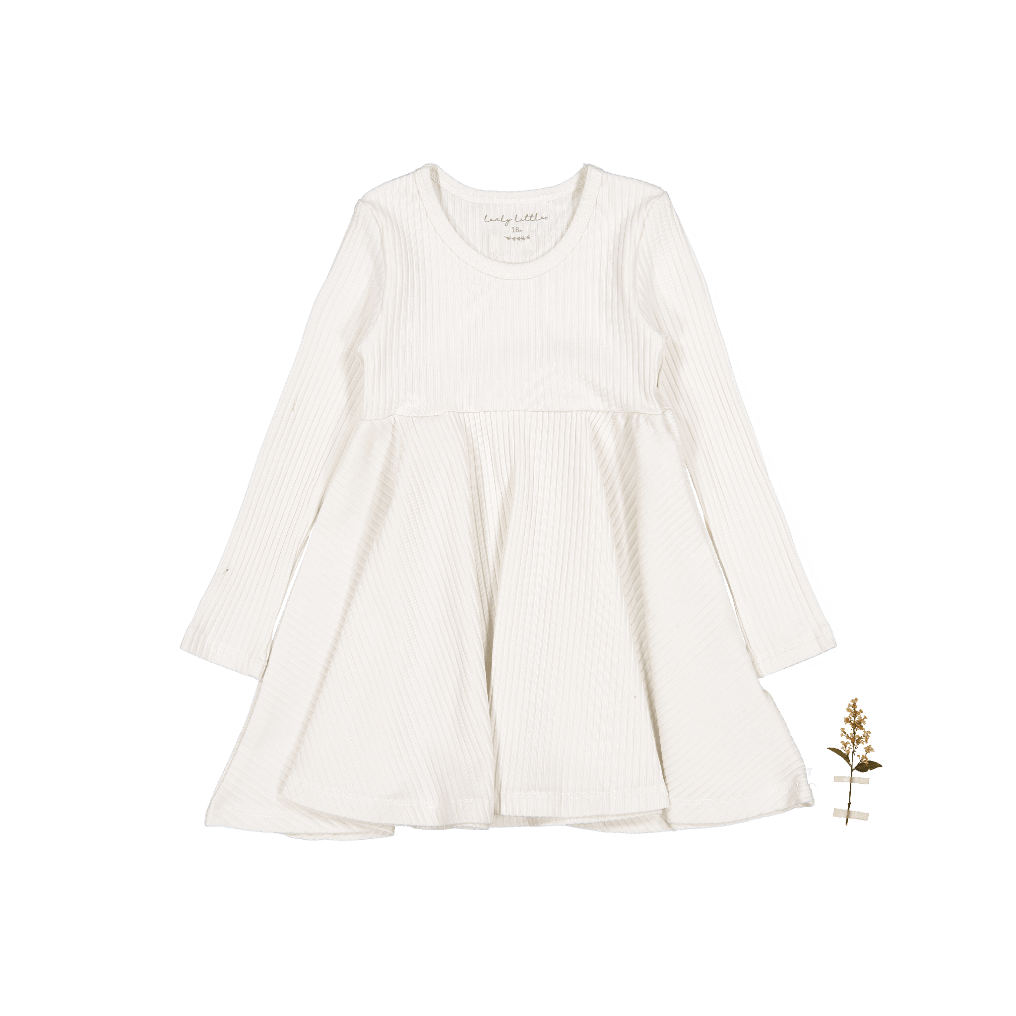 The Long Sleeve Dress - Pearl Long Sleeve Dress Lovely Littles   