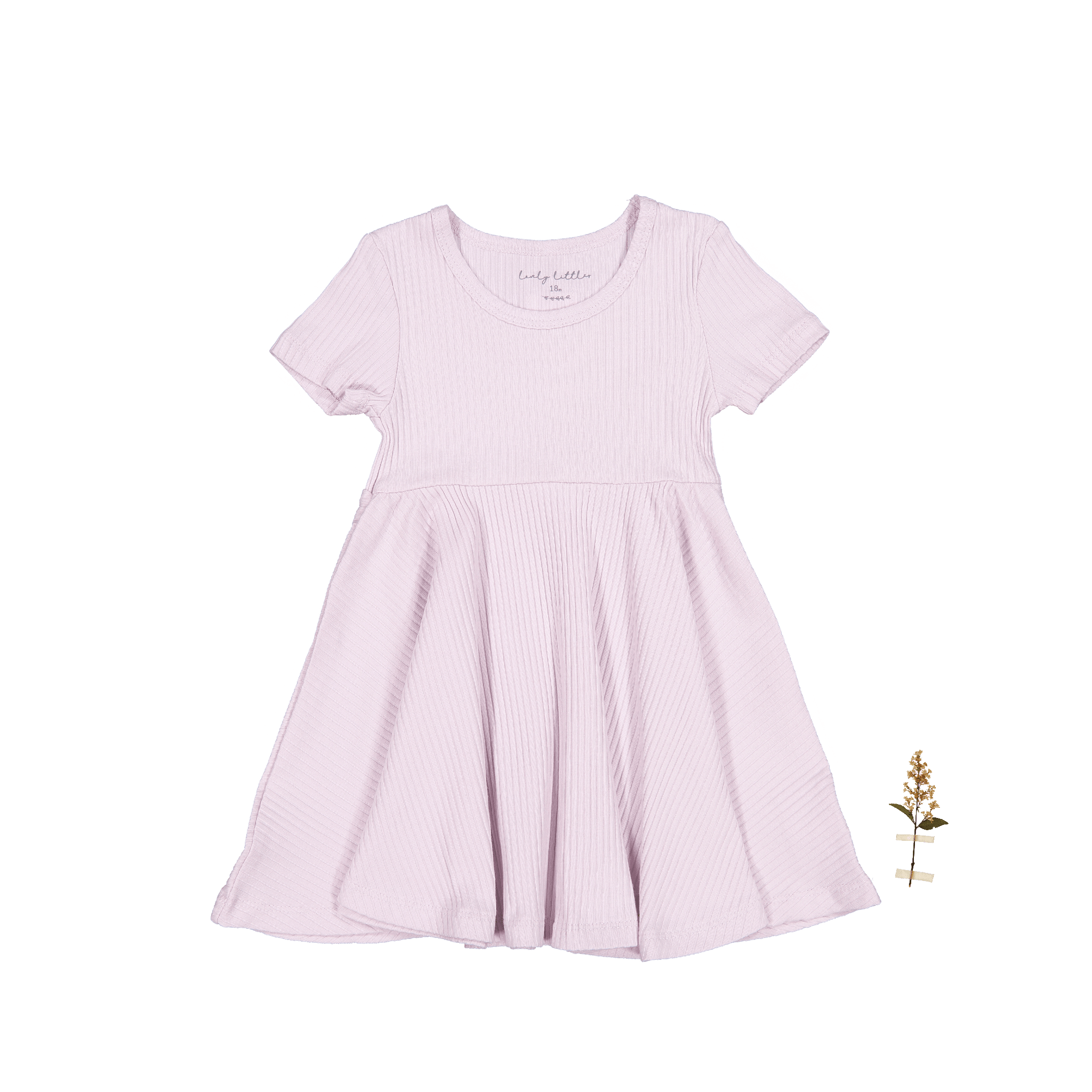 The Short Sleeve Dress - Lilac Short Sleeve Dress Lovely Littles   