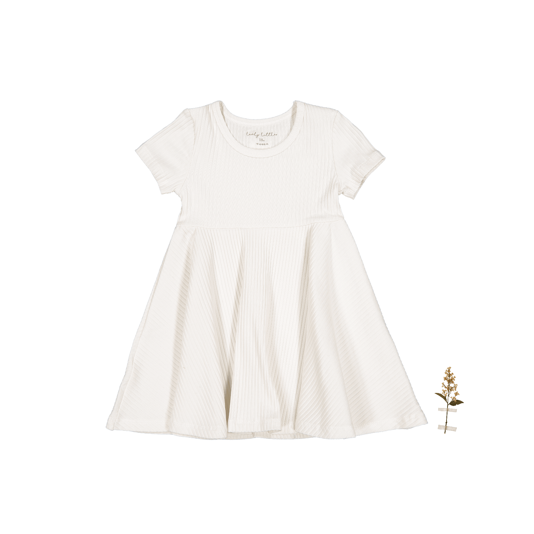 The Short Sleeve Dress - Pearl Short Sleeve Dress Lovely Littles   