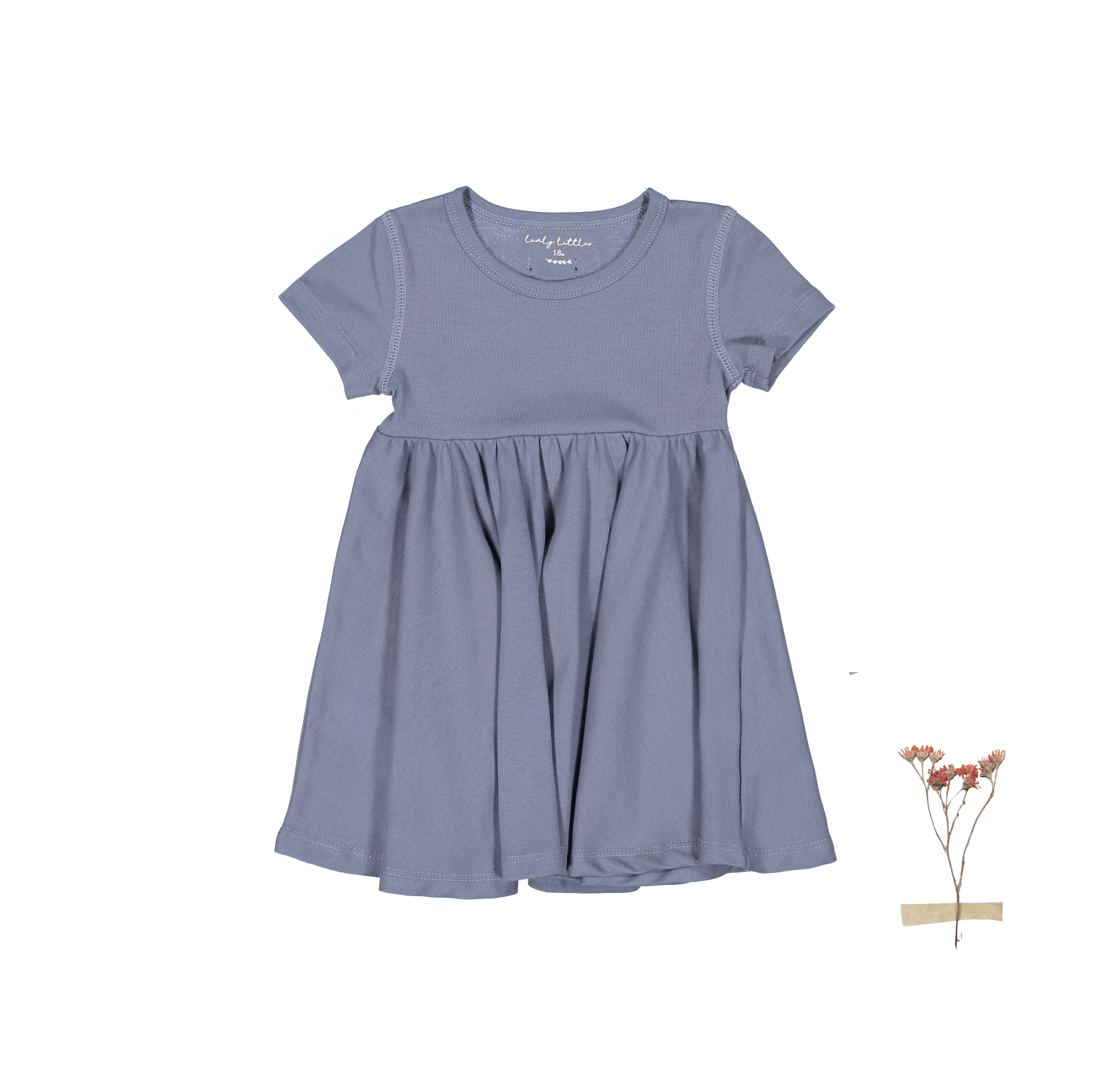 The Short Sleeve Dress - Midnight Short Sleeve Dress Lovely Littles   