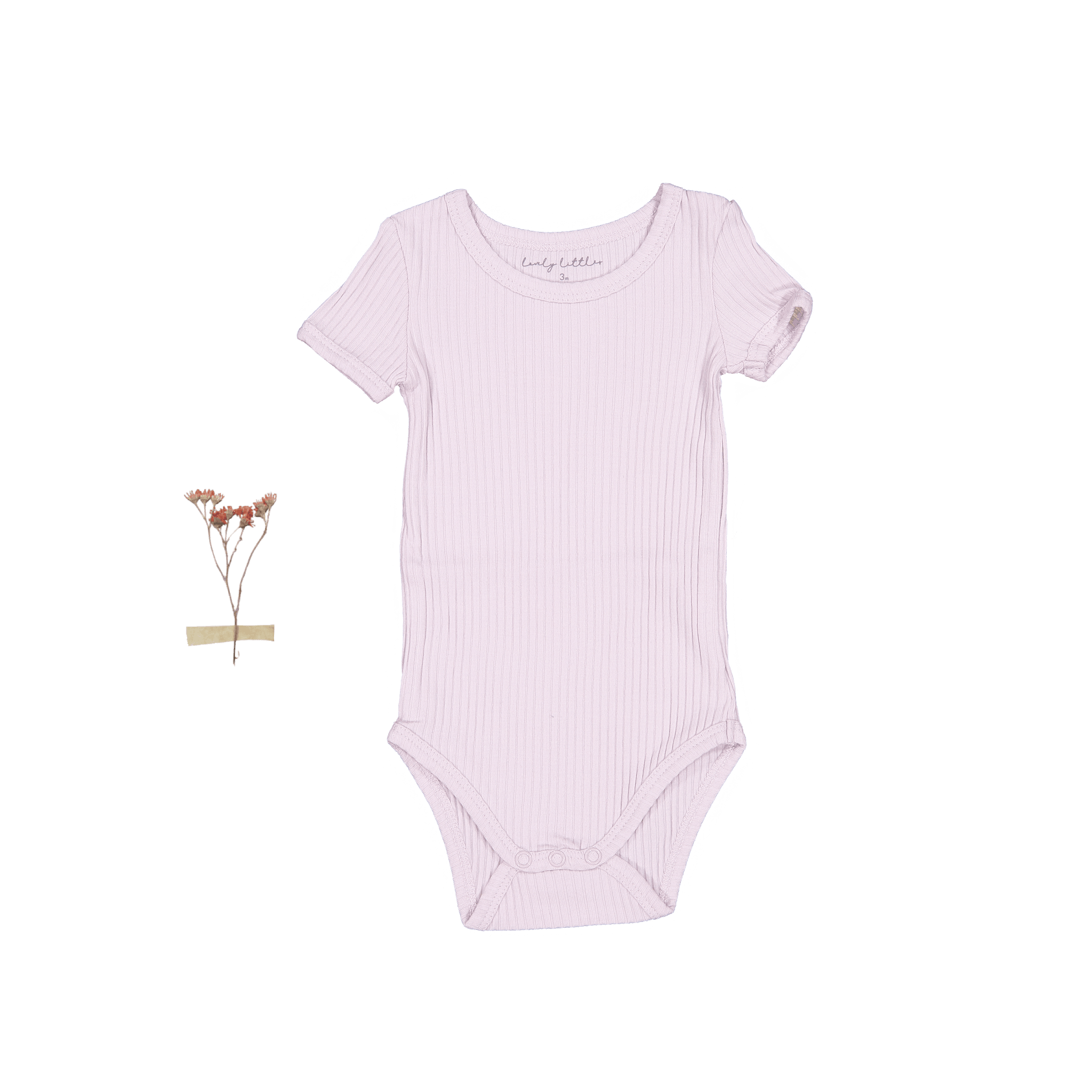 The Short Sleeve Onesie - Lilac Short Sleeve Onesie Lovely Littles   