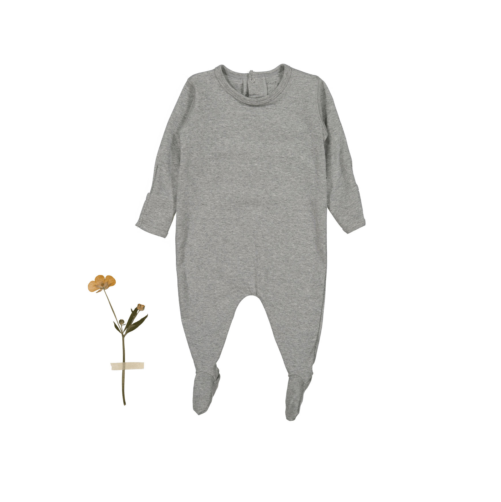 The Romper - Heather Back Snap Romper Lovely Littles   