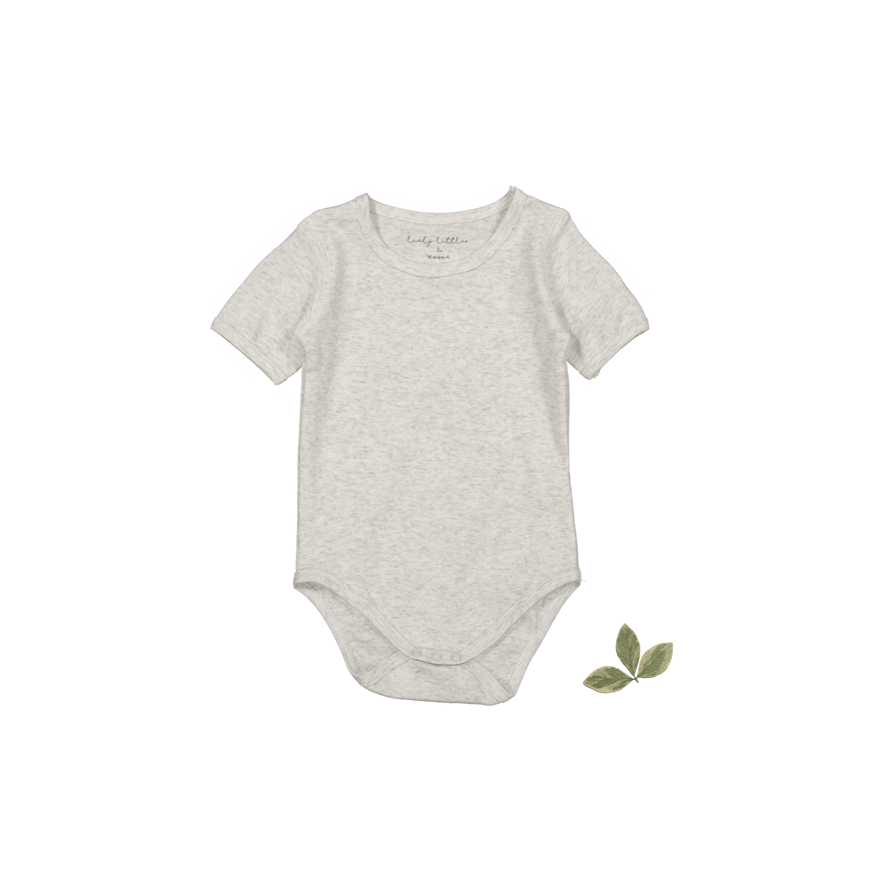 The Short Sleeve Onesie - Oatmeal Short Sleeve Onesie Lovely Littles   